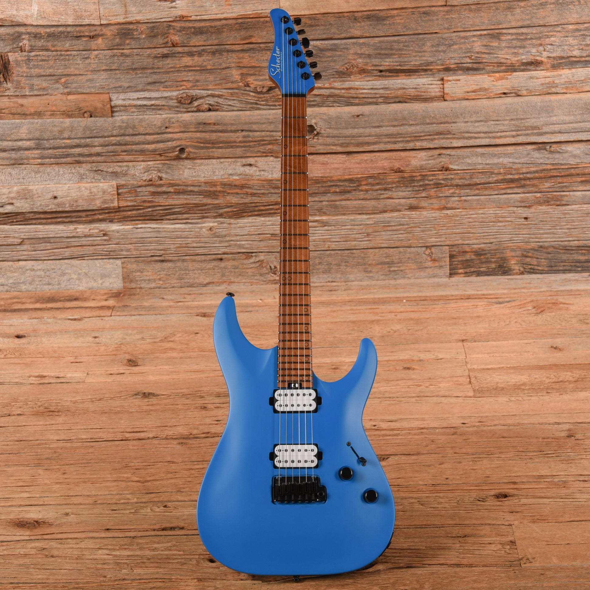 Schecter Aaron Marshall Signature AM-6 Blue 2024 Electric Guitars / Solid Body