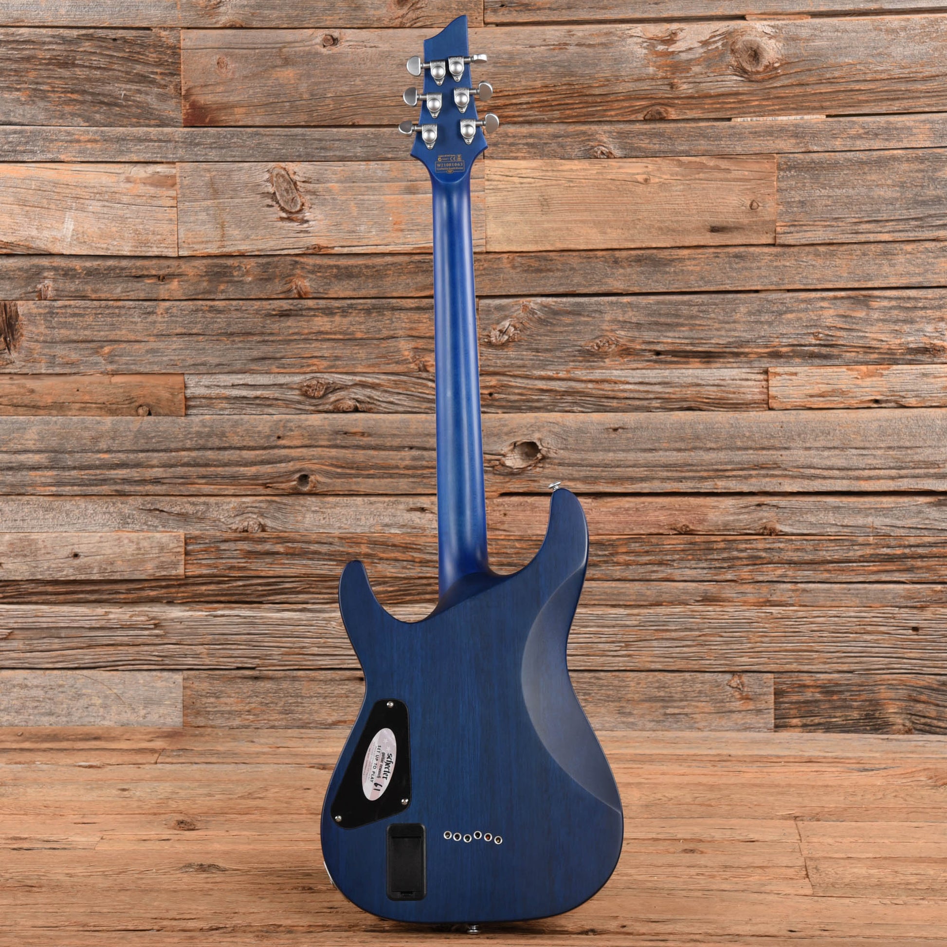 Schecter C-1 Platinum See-Thru Midnight Blue Satin 2021 Electric Guitars / Solid Body