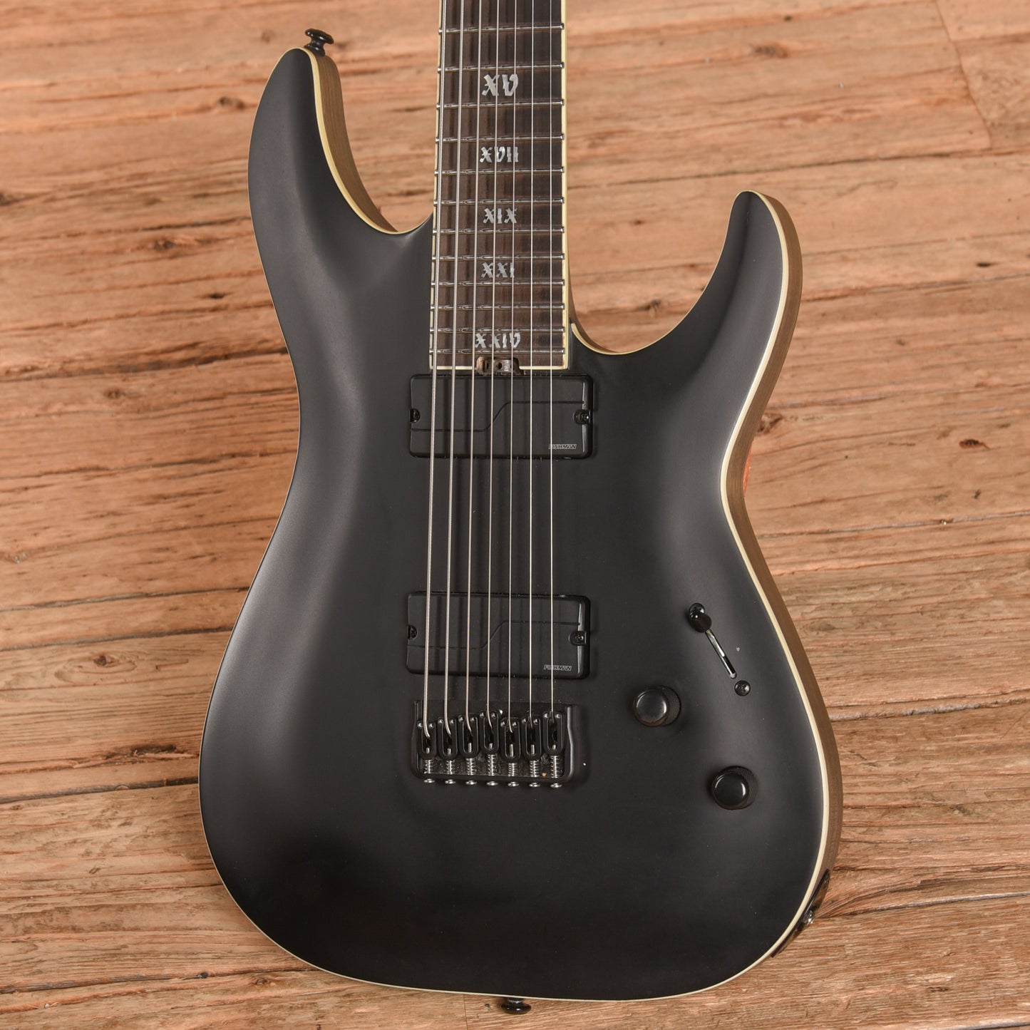 Schecter C-7 SLS Evil Twin Black 2023 Electric Guitars / Solid Body