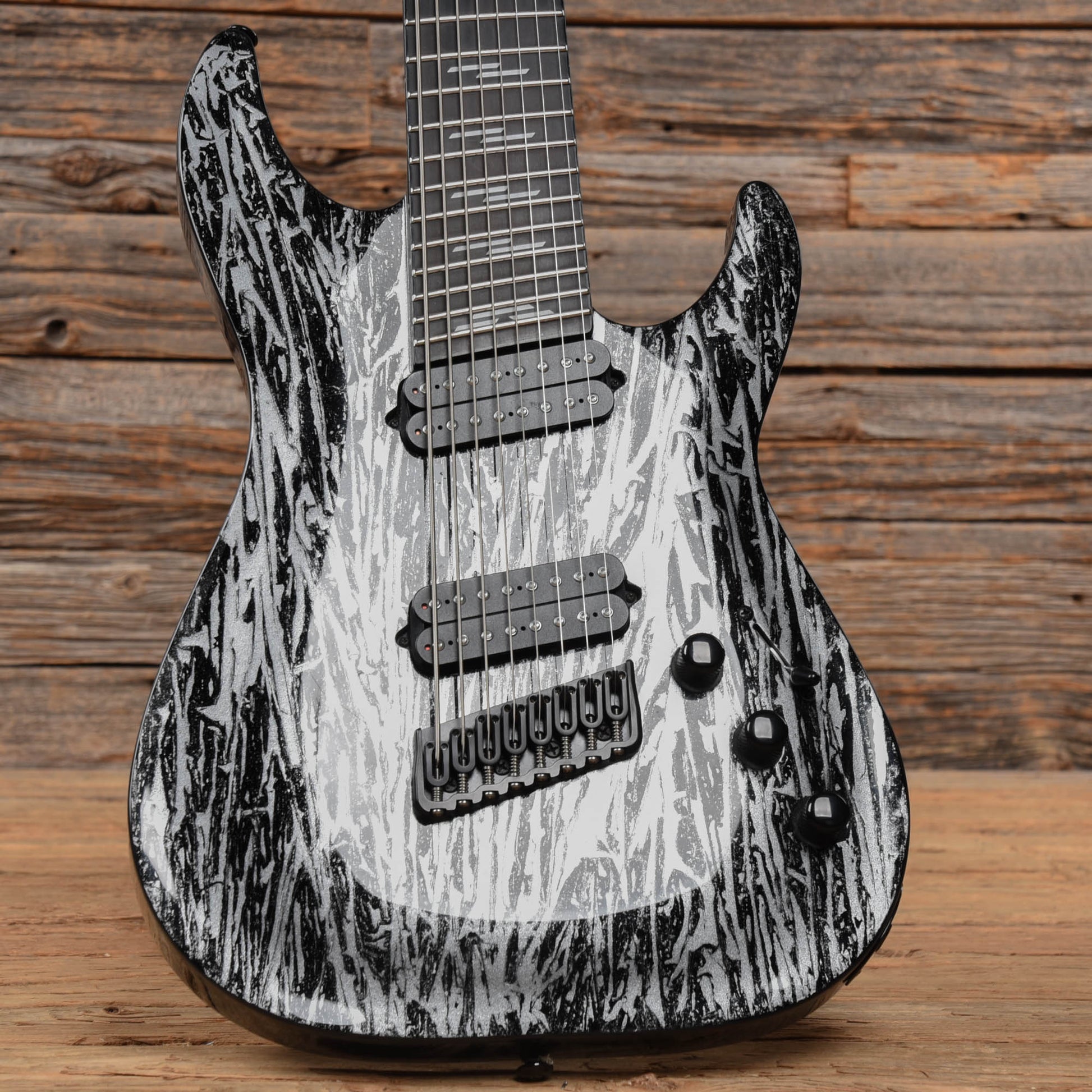 Schecter C-8 Silver Mountain Multi Scale Silver Mountain Electric Guitars / Solid Body