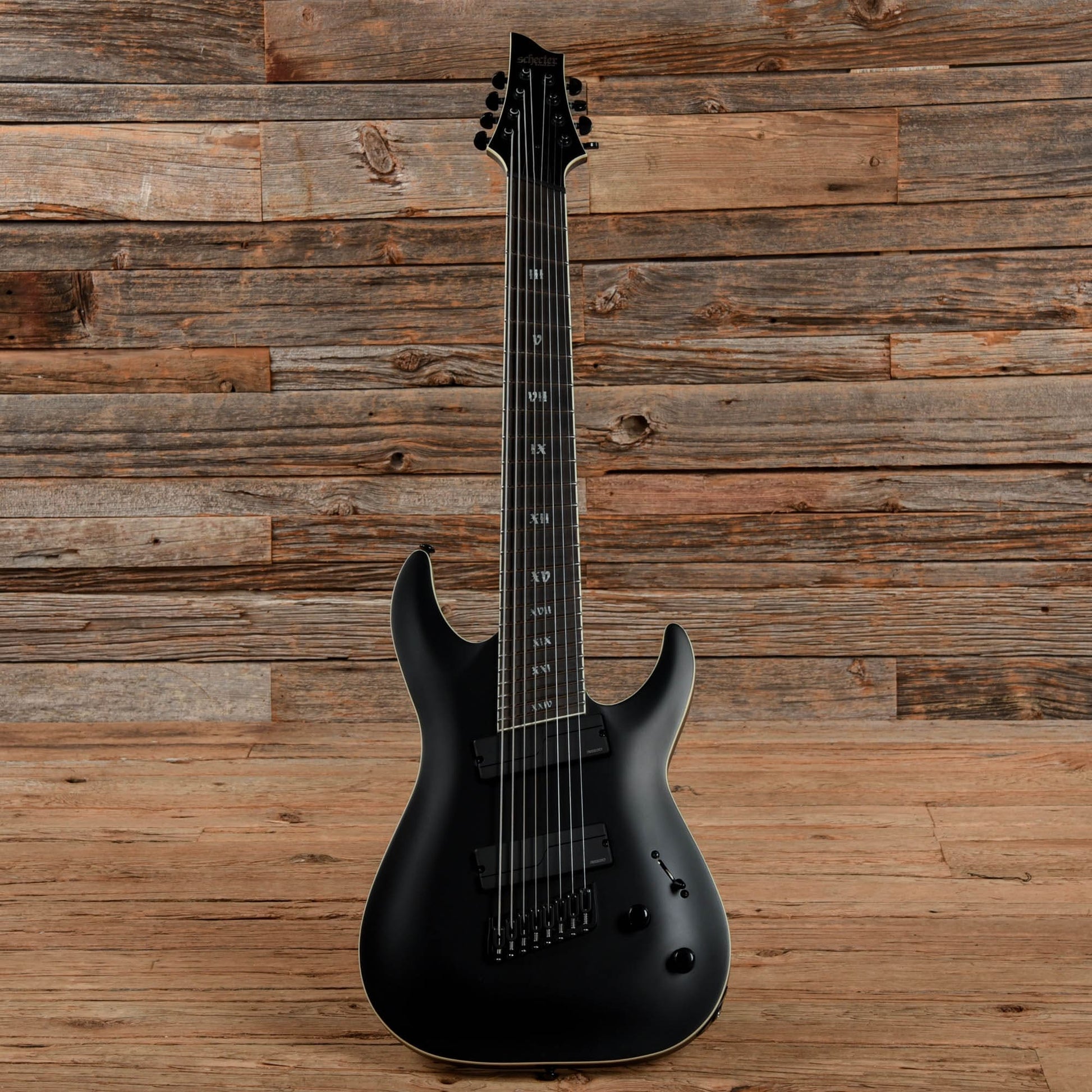 Schecter C8 SLS Evil Twin Black Electric Guitars / Solid Body