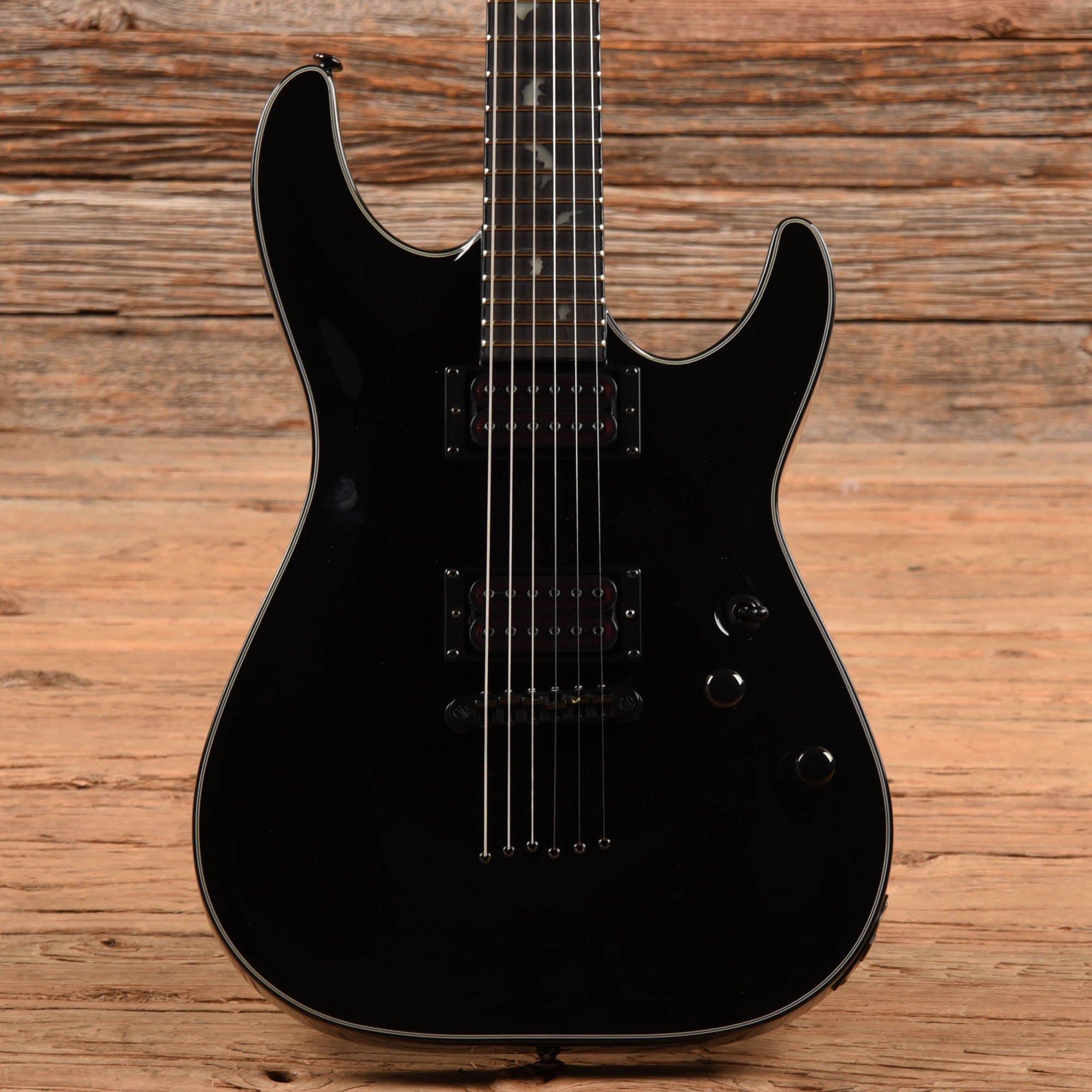 Schecter Schecter Damien-6 Custom Black 2017 – Chicago Music Exchange