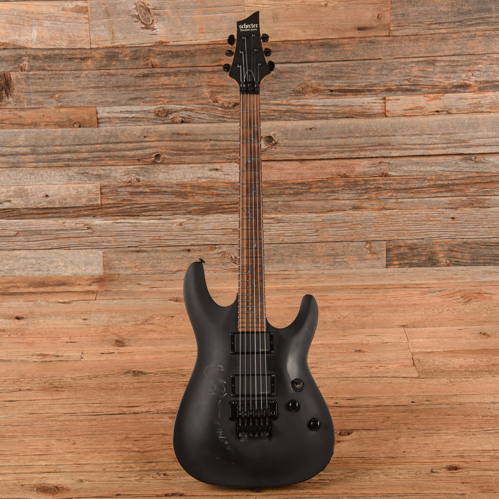 Schecter Damien-6 FR Satin Black 2008 – Chicago Music Exchange