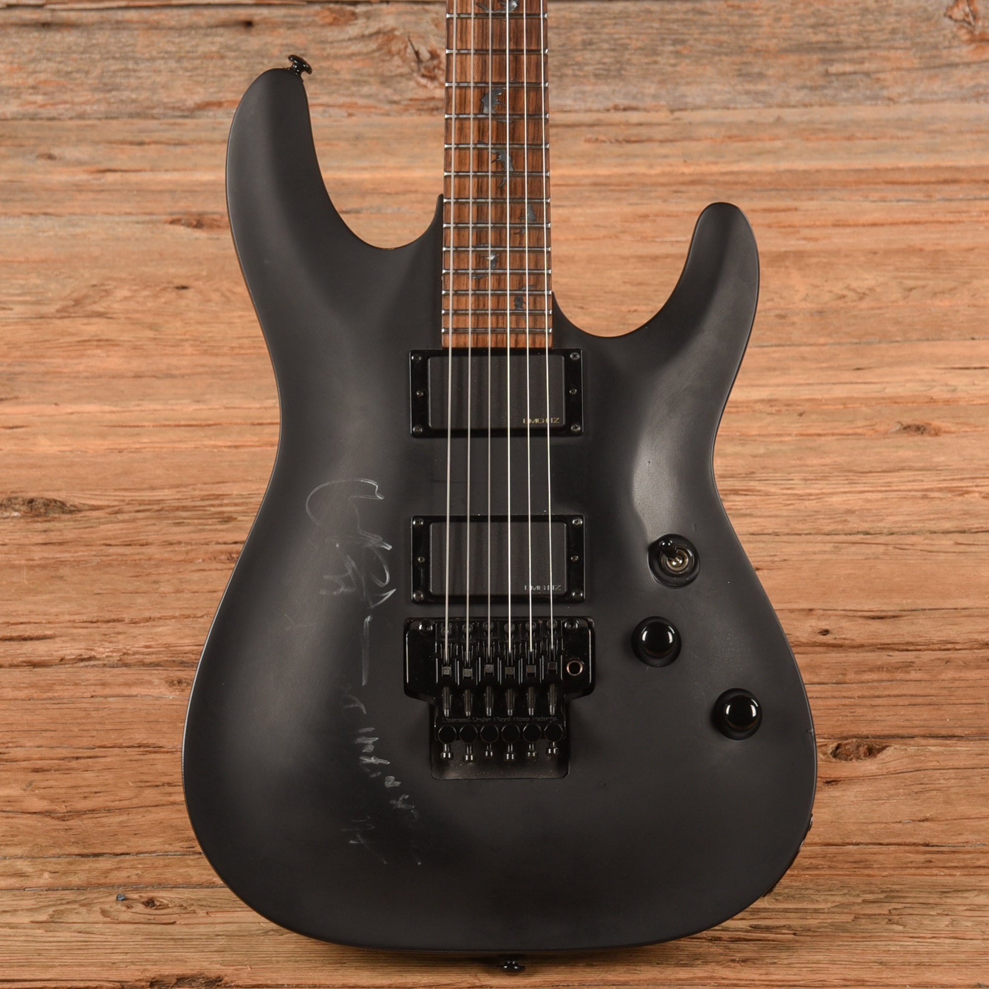 Schecter Damien-6 FR Satin Black 2008 – Chicago Music Exchange
