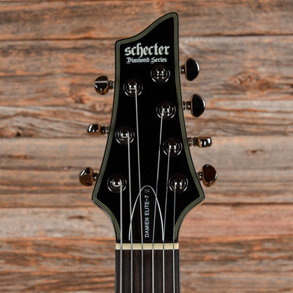 Schecter Damien Elite 7 Black Electric Guitars / Solid Body