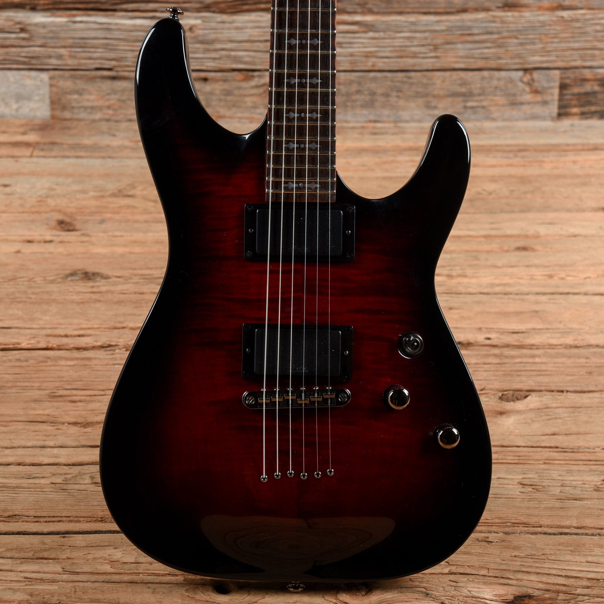 Schecter Demon 6 Crimson Red Burst 2012 – Chicago Music Exchange