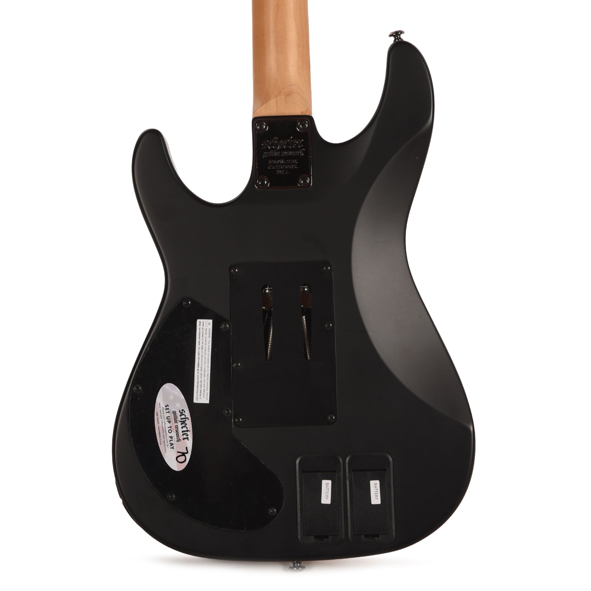Schecter Demon-6 FR-S Aged Black Satin Electric Guitars / Solid Body