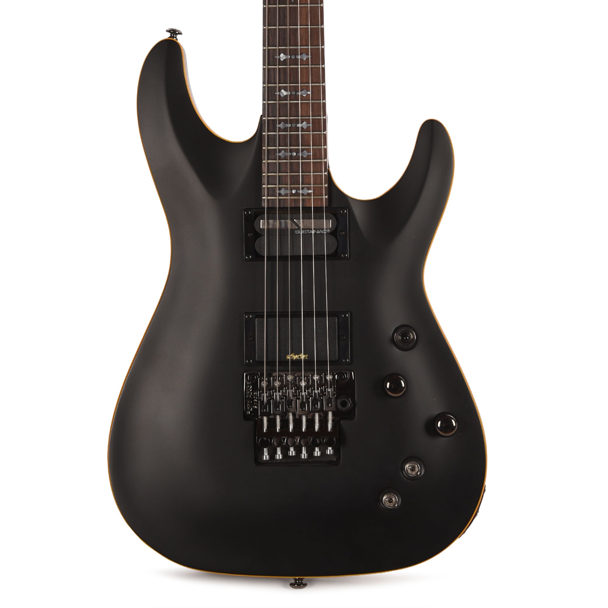 Schecter Demon-6 FR-S Aged Black Satin Electric Guitars / Solid Body