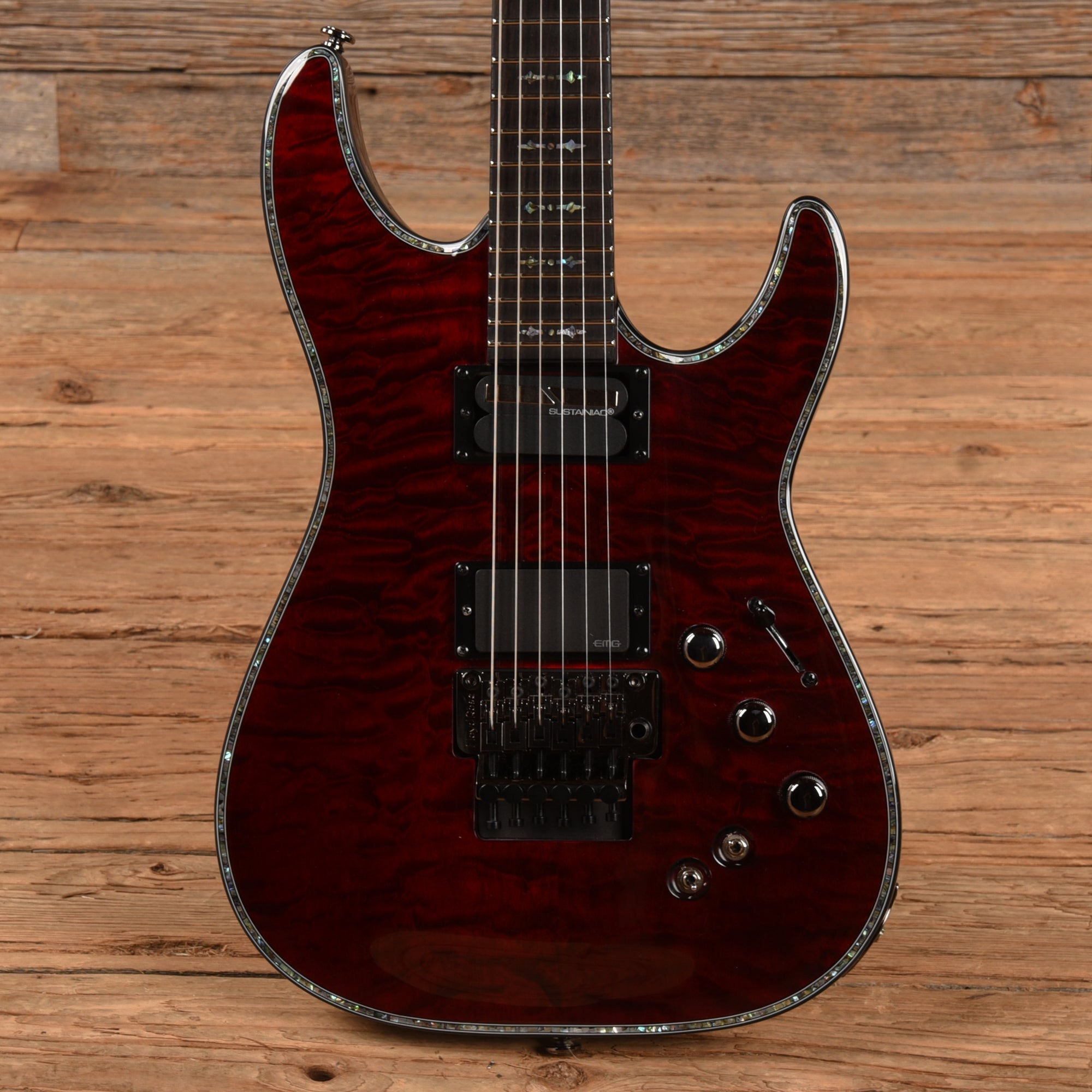 Schecter Hellraiser C-1 FR S Sustainiac Black Cherry 2022 Electric Guitars / Solid Body