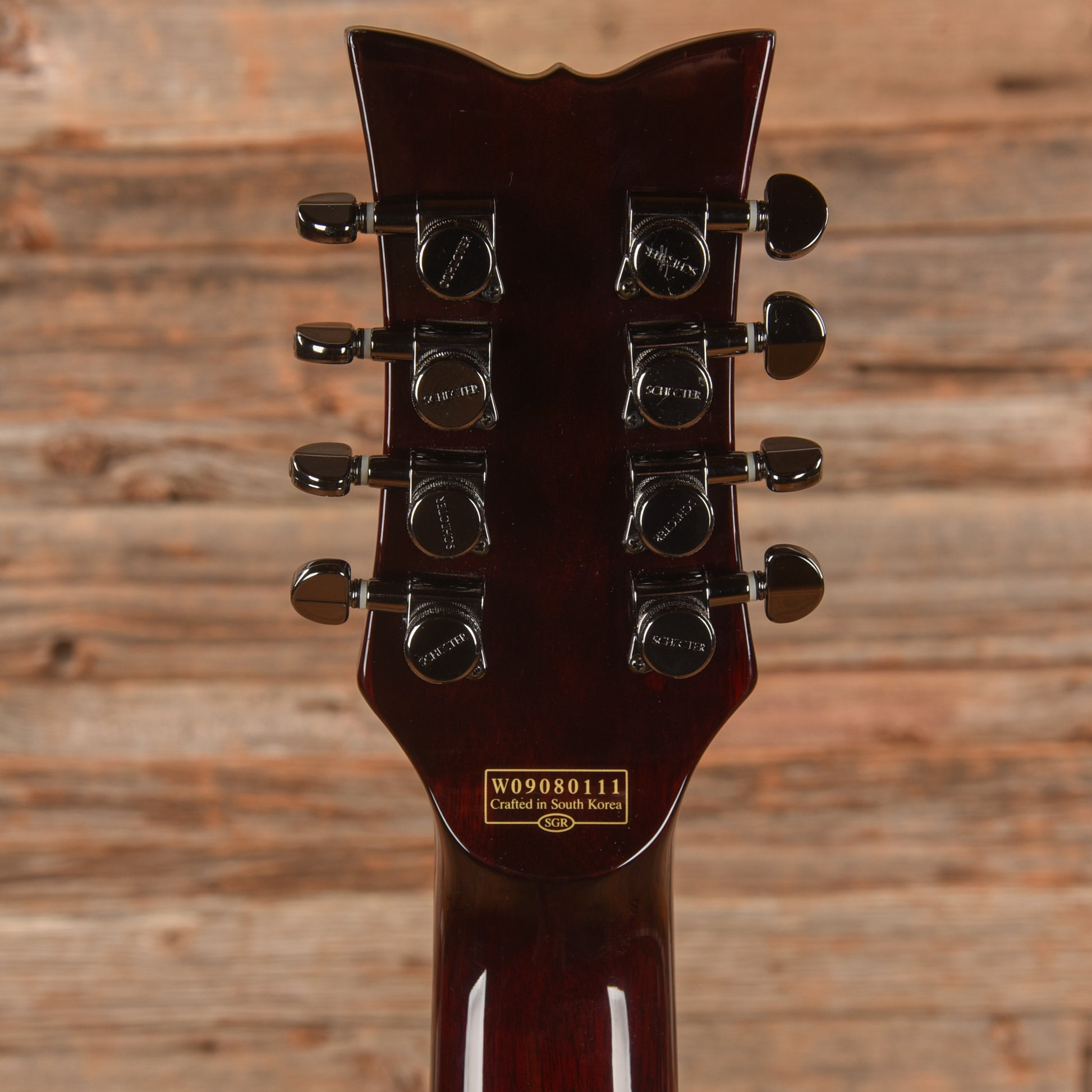 Schecter Hellraiser Devil 8 Transparent Red 2009 Electric Guitars / Solid Body