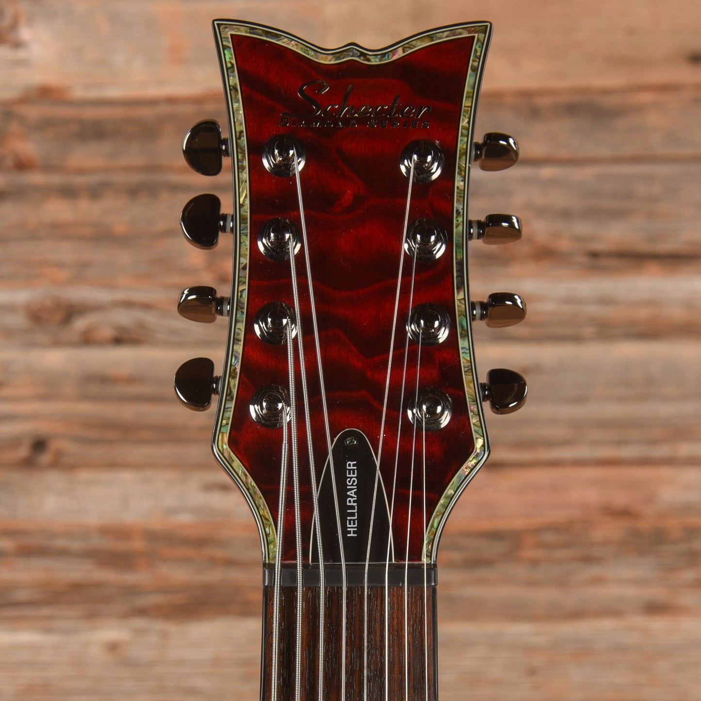 Schecter Hellraiser Devil 8 Transparent Red 2009 Electric Guitars / Solid Body