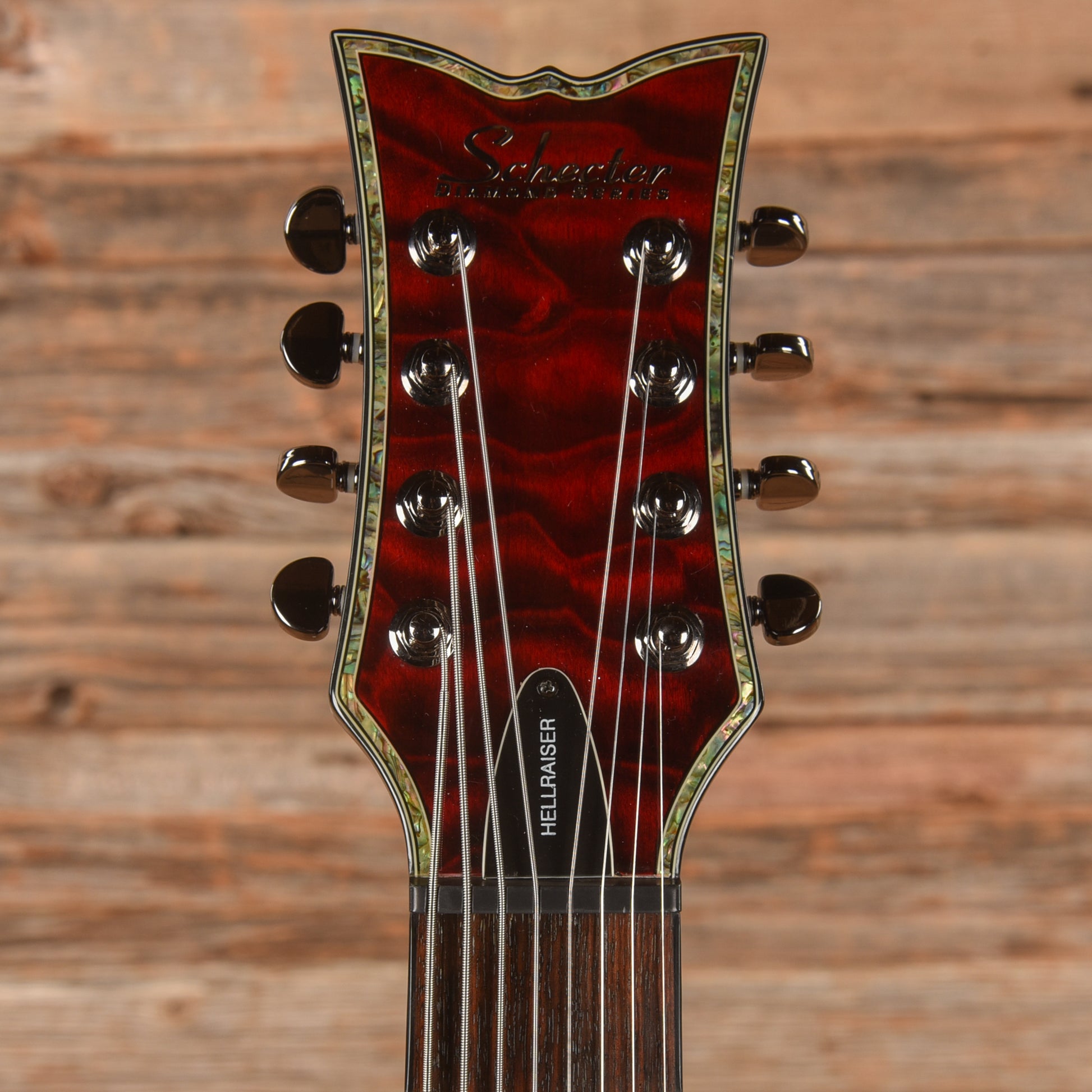 Schecter Hellraiser Devil 8 Transparent Red 2009 Electric Guitars / Solid Body