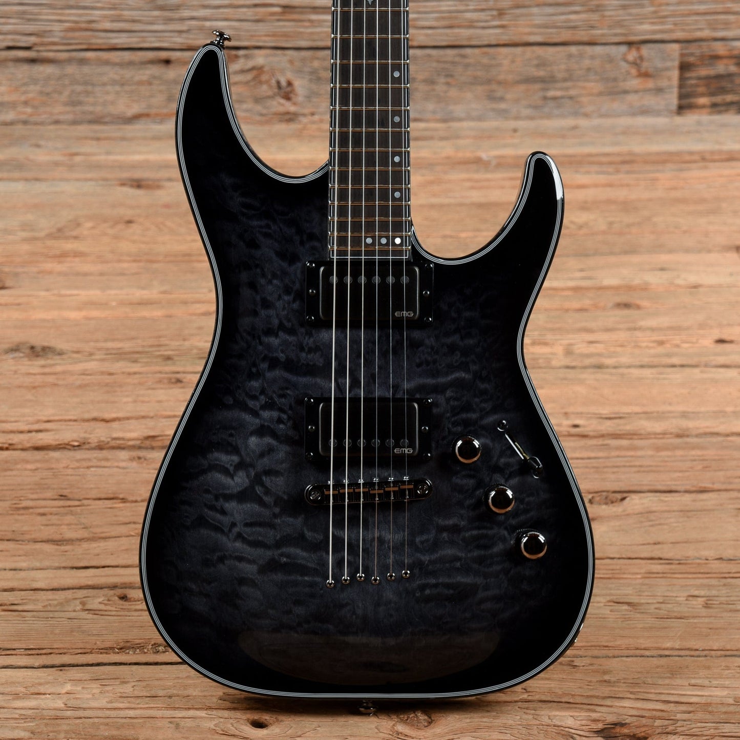 Schecter Hellraiser Hybrid C-1 Transparent Black 2022 Electric Guitars / Solid Body