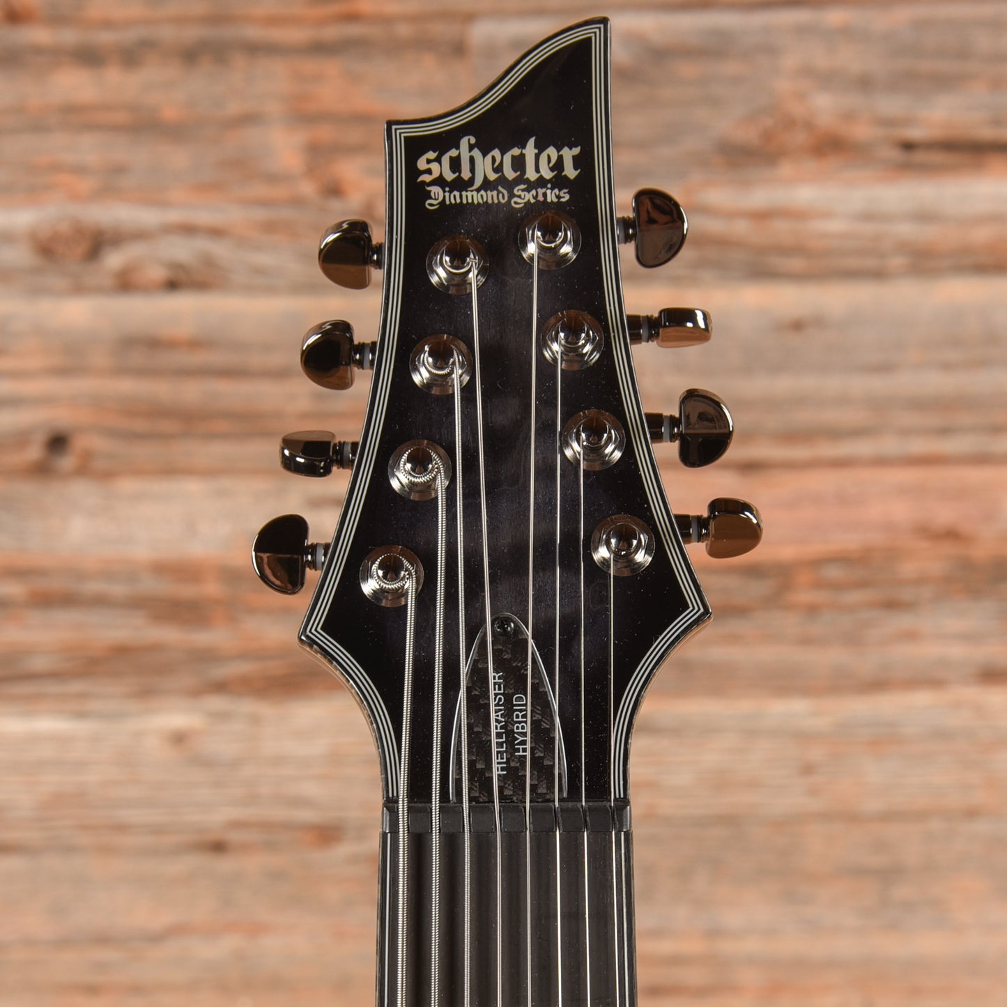 Schecter Hellraiser Hybrid C-8 Transparent Black Burst 2023 Electric Guitars / Solid Body