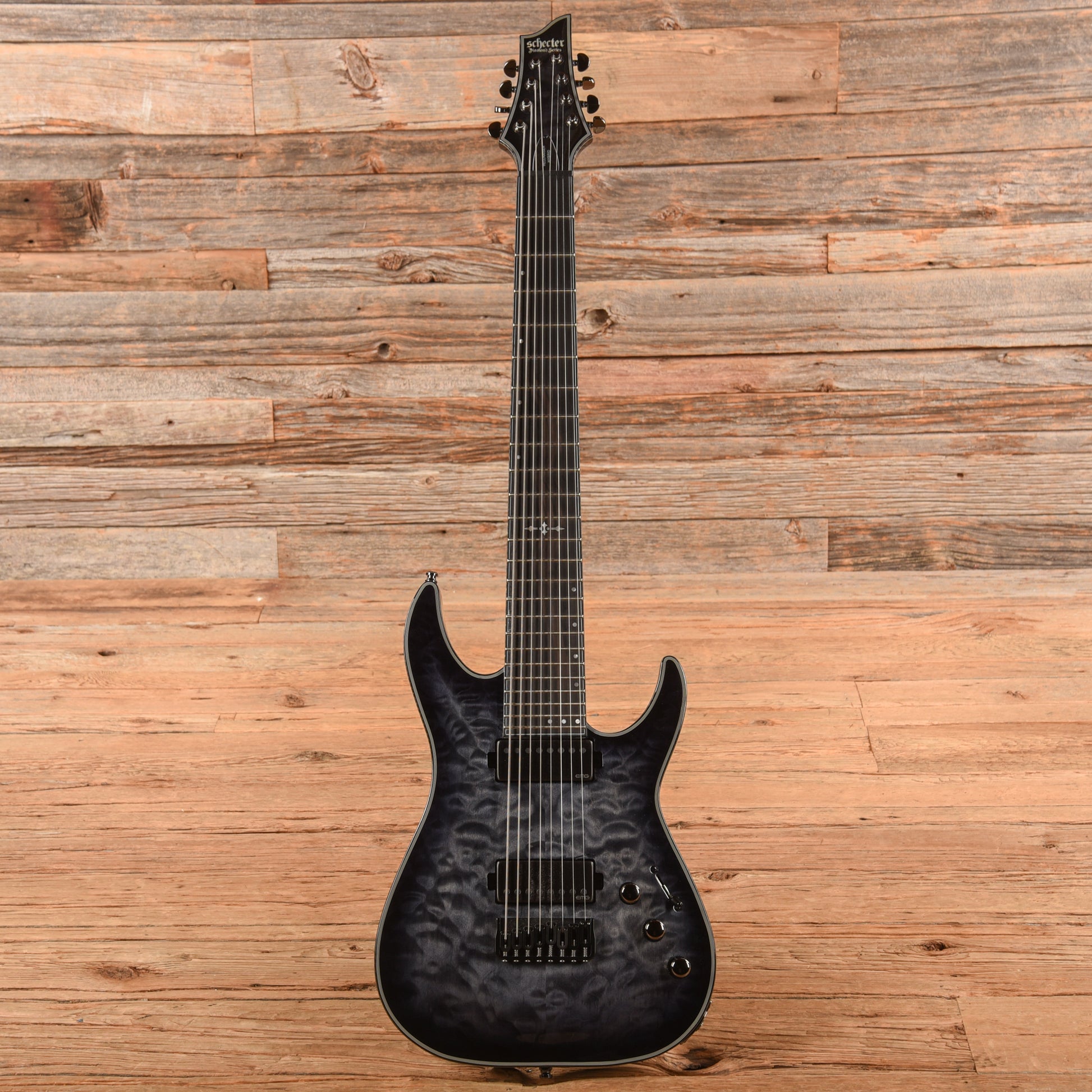 Schecter Hellraiser Hybrid C-8 Transparent Black Burst 2023 Electric Guitars / Solid Body