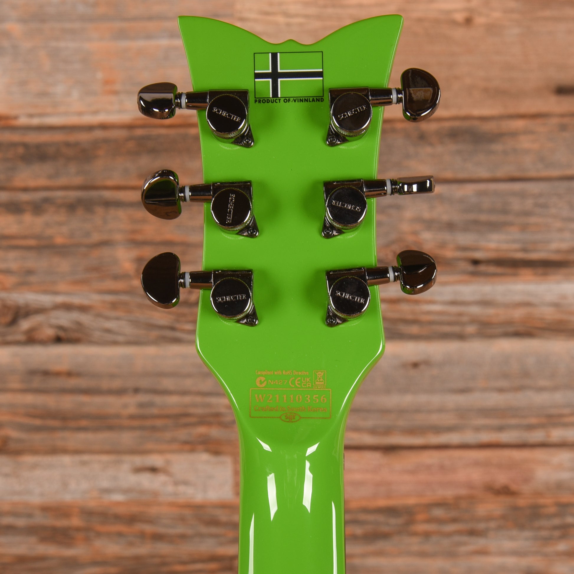 Schecter Kenny Hickey Signature Solo-6 EX S Sustainiac Baritone Steele Green 2022 Electric Guitars / Solid Body