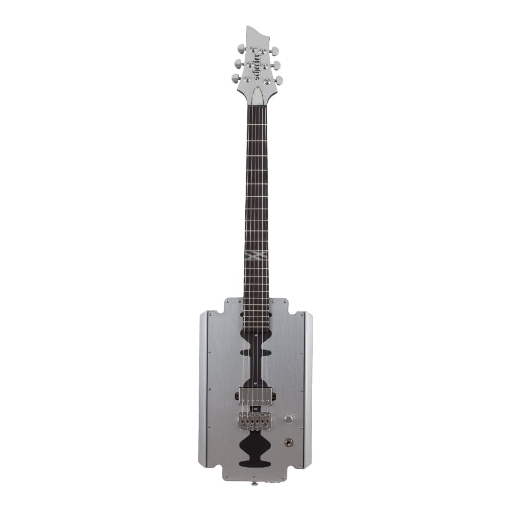 Schecter Machine Gun Kelly Razorblade Metallic Silver Electric Guitars / Solid Body