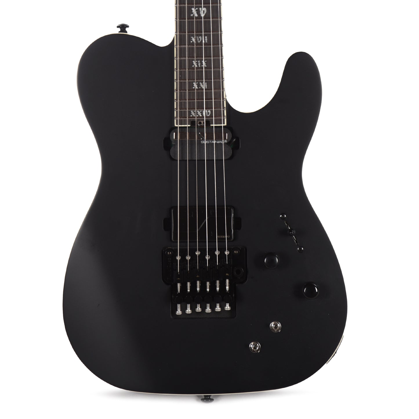Schecter PT FR-S SLS Elite Evil Twin Satin Black Electric Guitars / Solid Body