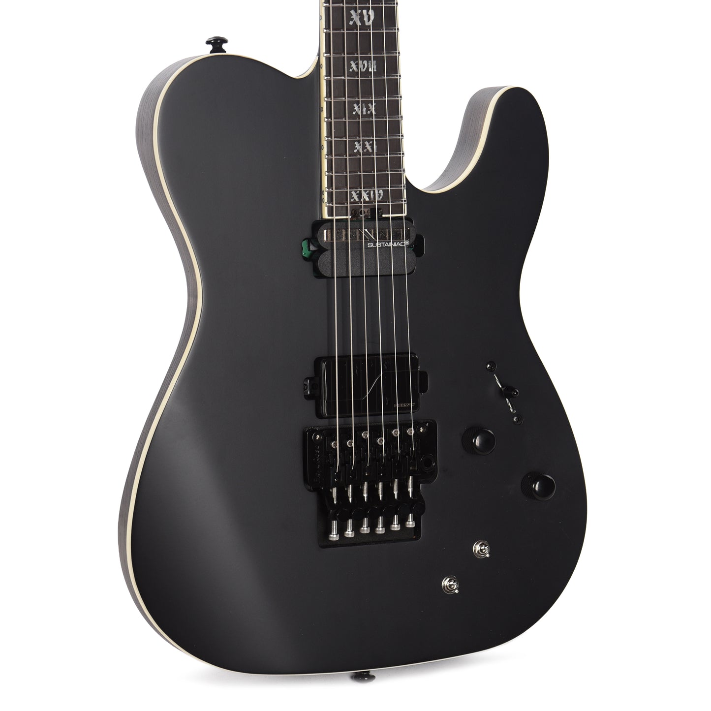Schecter PT FR-S SLS Elite Evil Twin Satin Black Electric Guitars / Solid Body