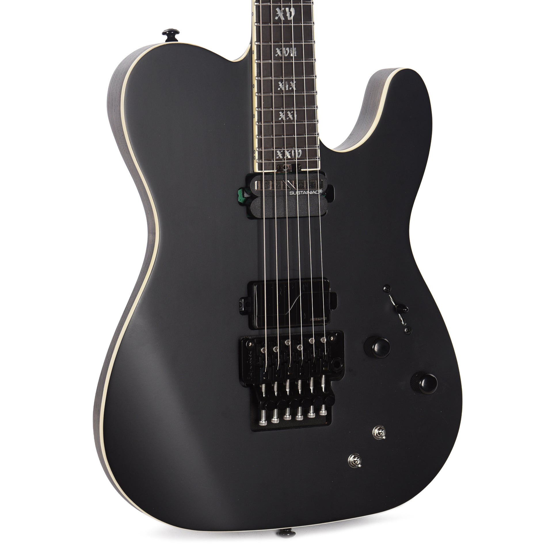 Schecter PT FR-S SLS Elite Evil Twin Satin Black Electric Guitars / Solid Body