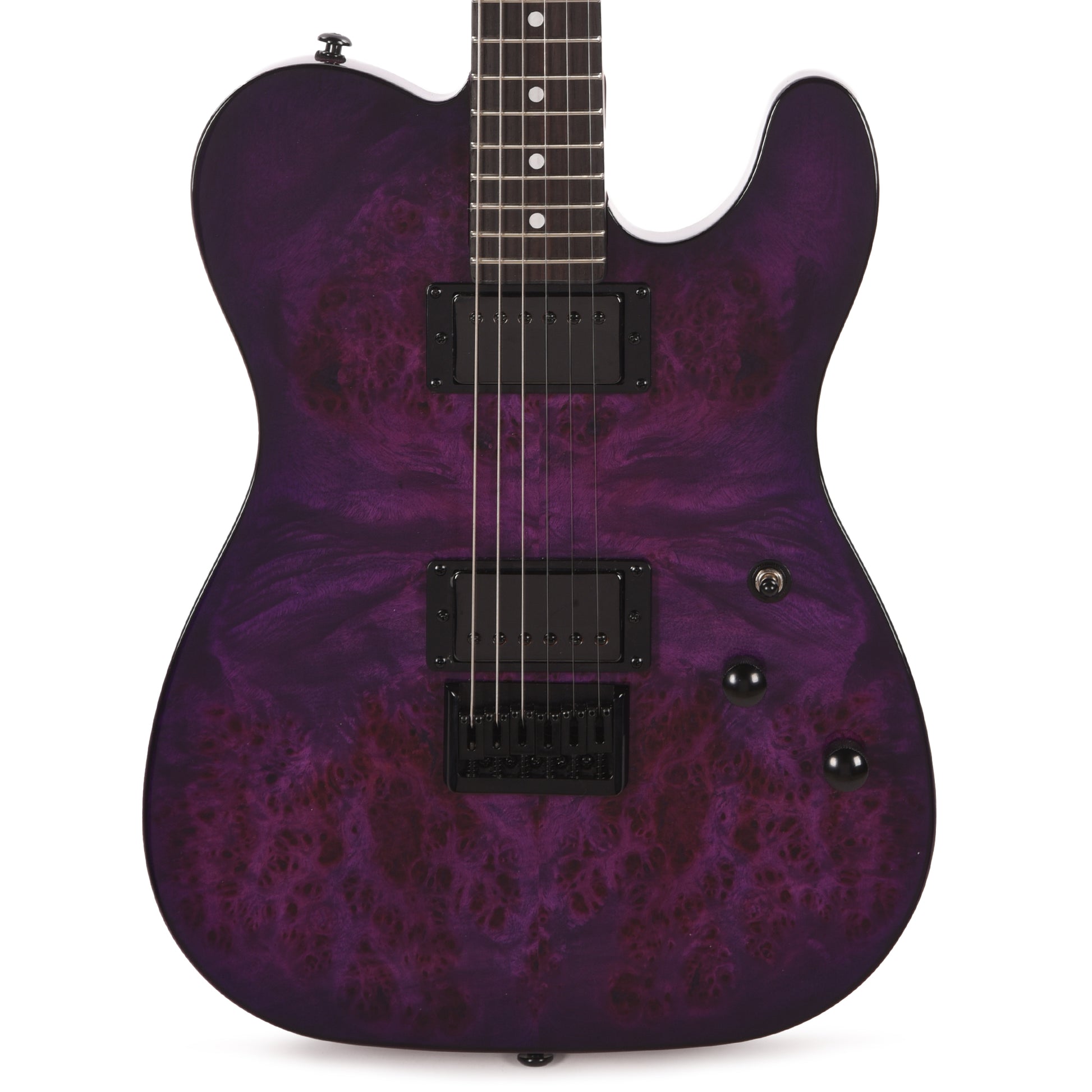 Schecter PT Standard Electric Guitar Purple Burst Burl Electric Guitars / Solid Body
