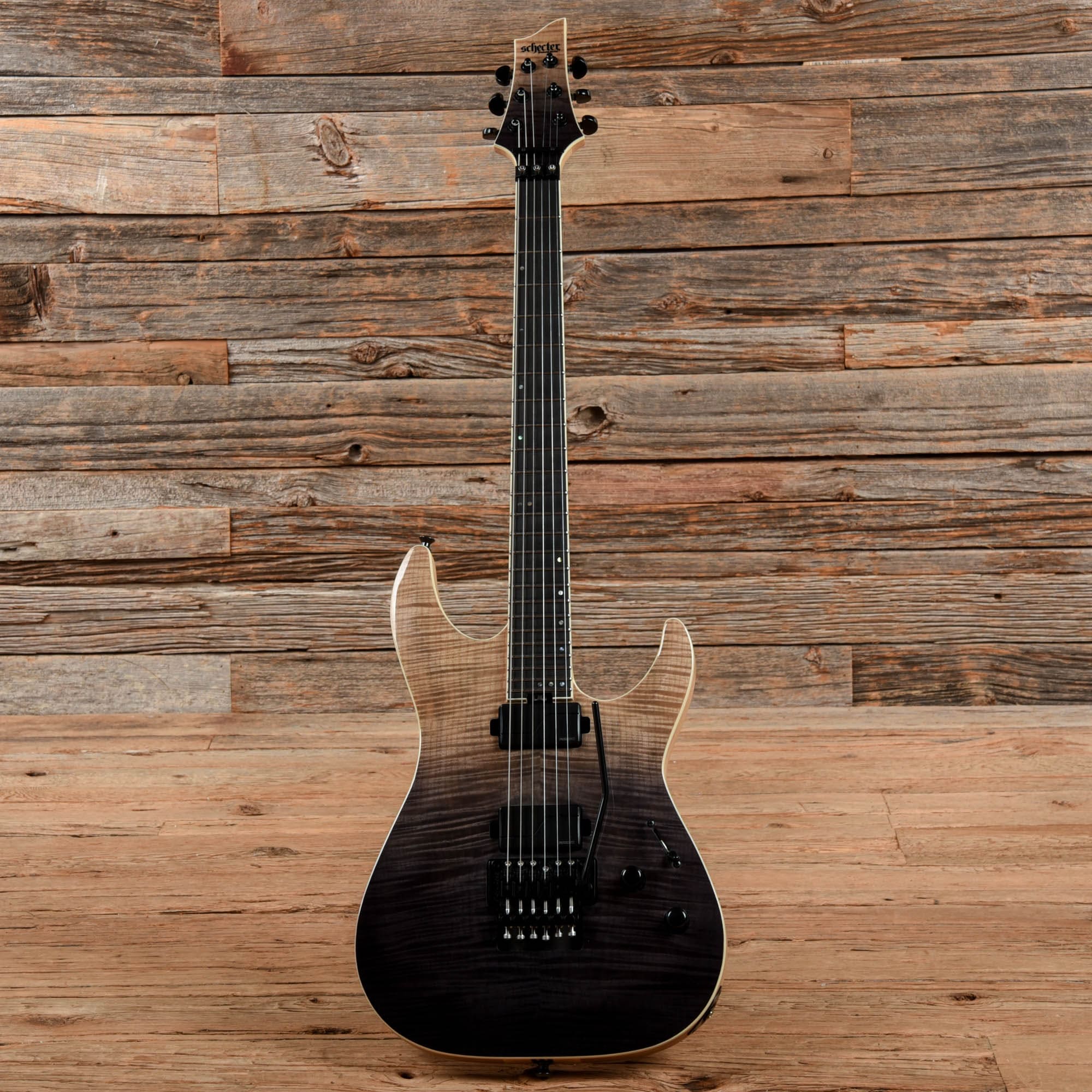 Schecter SLS Elite Floyd C1C-1 Black Fade Burst Electric Guitars / Solid Body