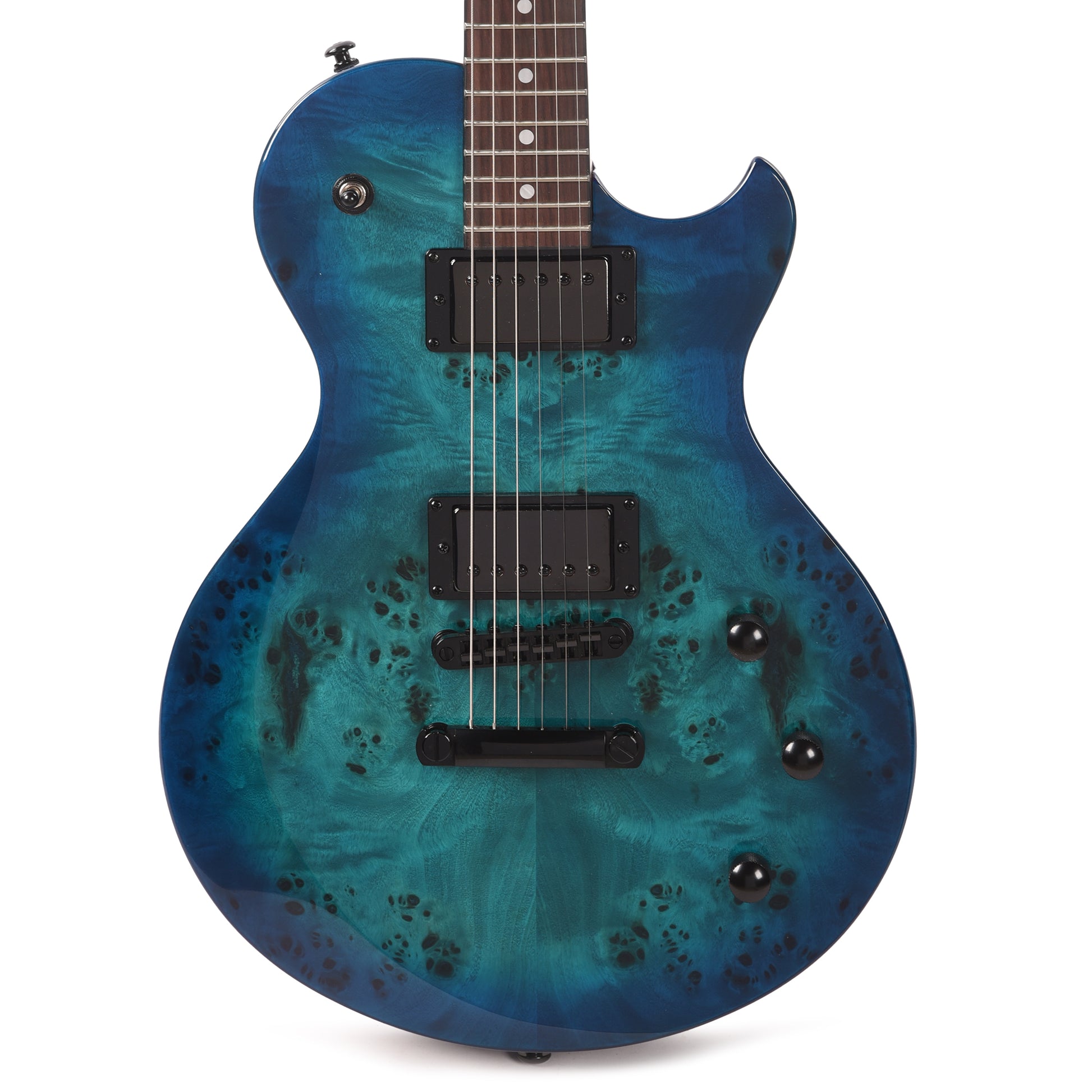 Schecter Solo-II Standard Electric Guitar Ocean Blue Burst Burl Electric Guitars / Solid Body