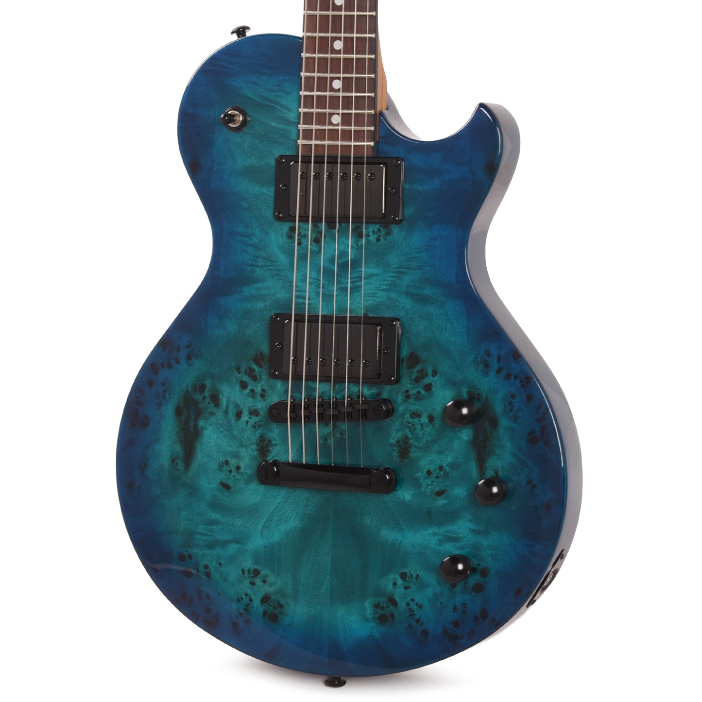 Schecter Solo-II Standard Electric Guitar Ocean Blue Burst Burl Electric Guitars / Solid Body