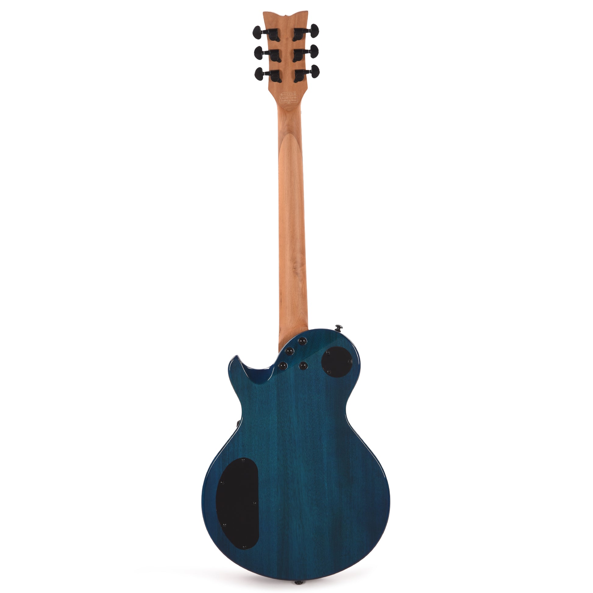 Schecter Solo-II Standard Electric Guitar Ocean Blue Burst Burl Electric Guitars / Solid Body