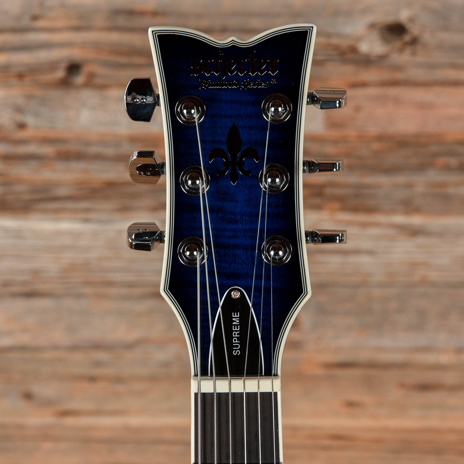 Schecter Solo-II Supreme See Thru Blue Burst 2022 Electric Guitars / Solid Body