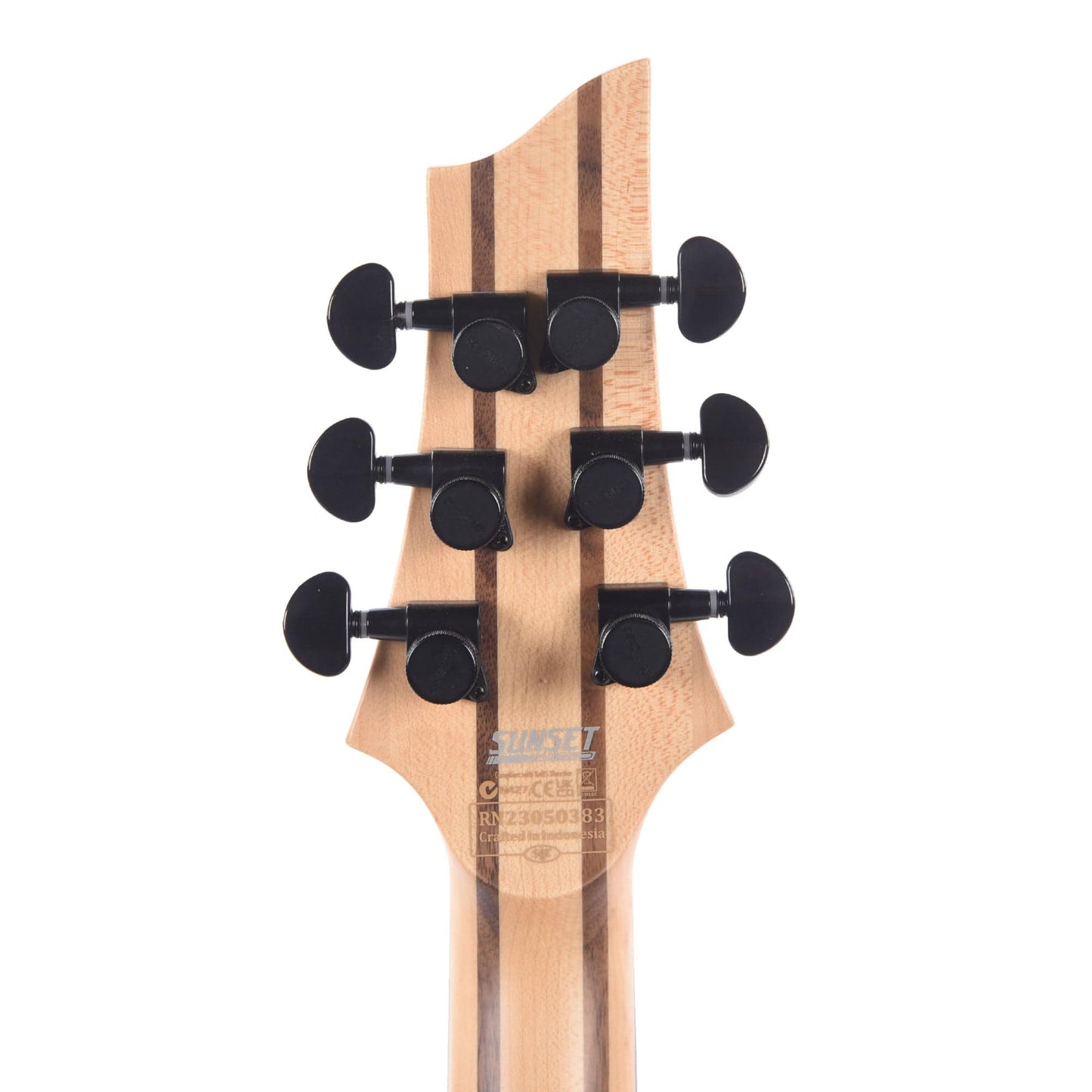 Schecter Sunset-6 Triad Gloss Black Electric Guitars / Solid Body