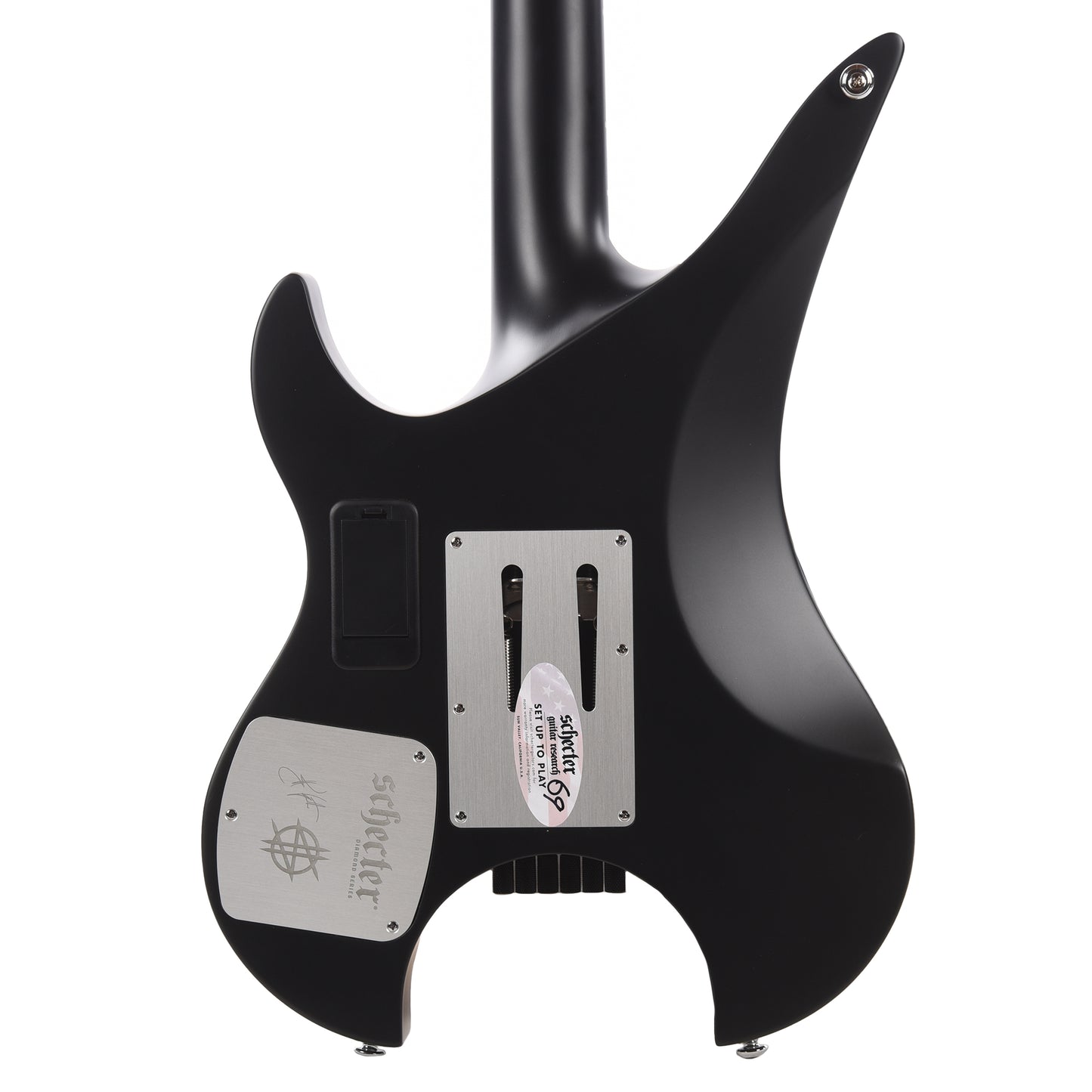 Schecter Synyster Gates Custom-6 TR-S Headless Electric Guitar Satin Black Electric Guitars / Solid Body