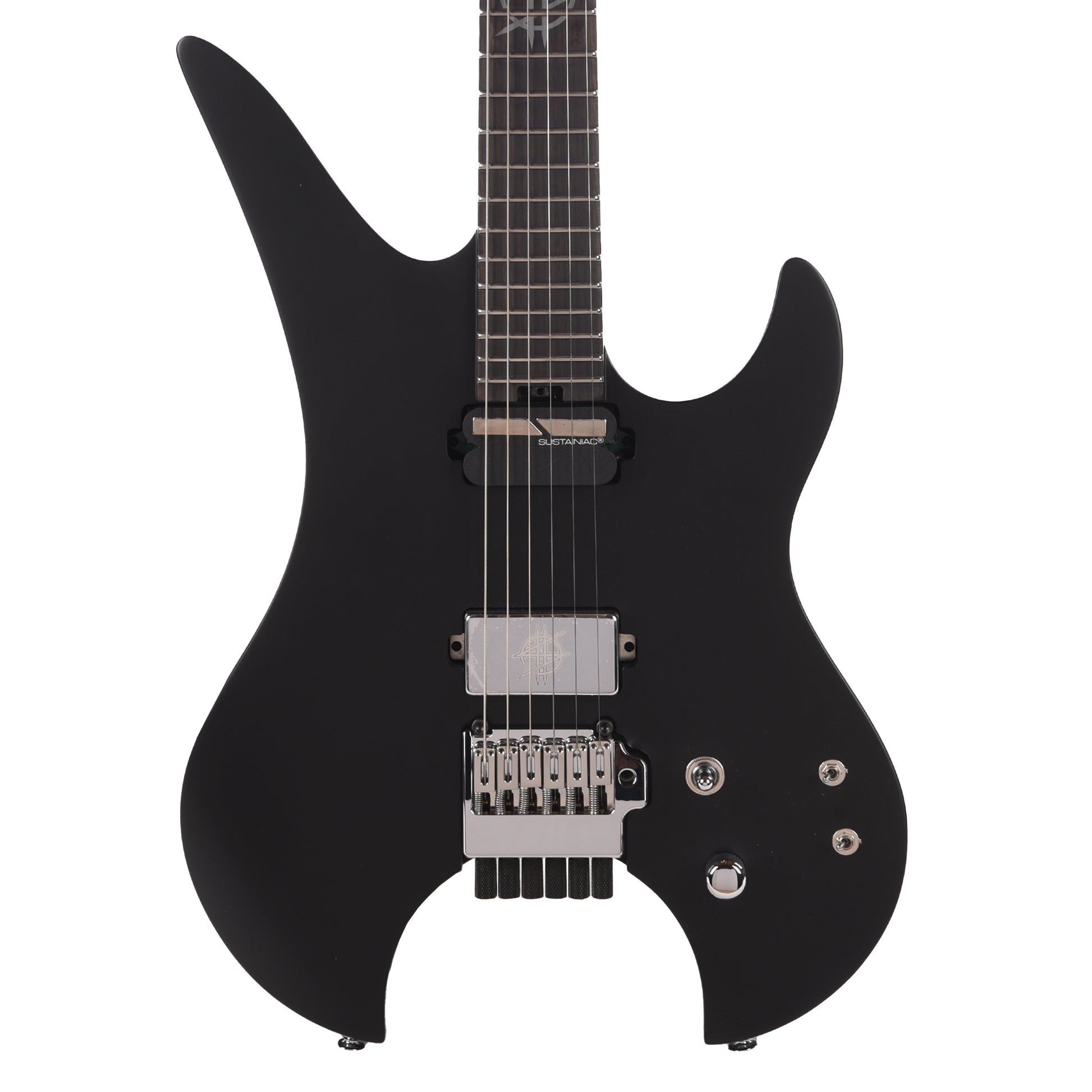 Schecter Synyster Gates Custom-6 TR-S Headless Electric Guitar Satin Black Electric Guitars / Solid Body