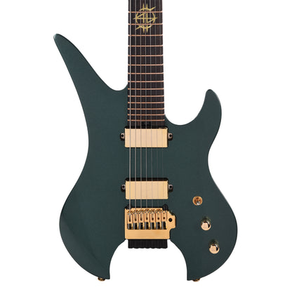 Schecter Synyster Gates Custom-7 TR Headless Electric Guitar Oak Green Metallic Electric Guitars / Solid Body