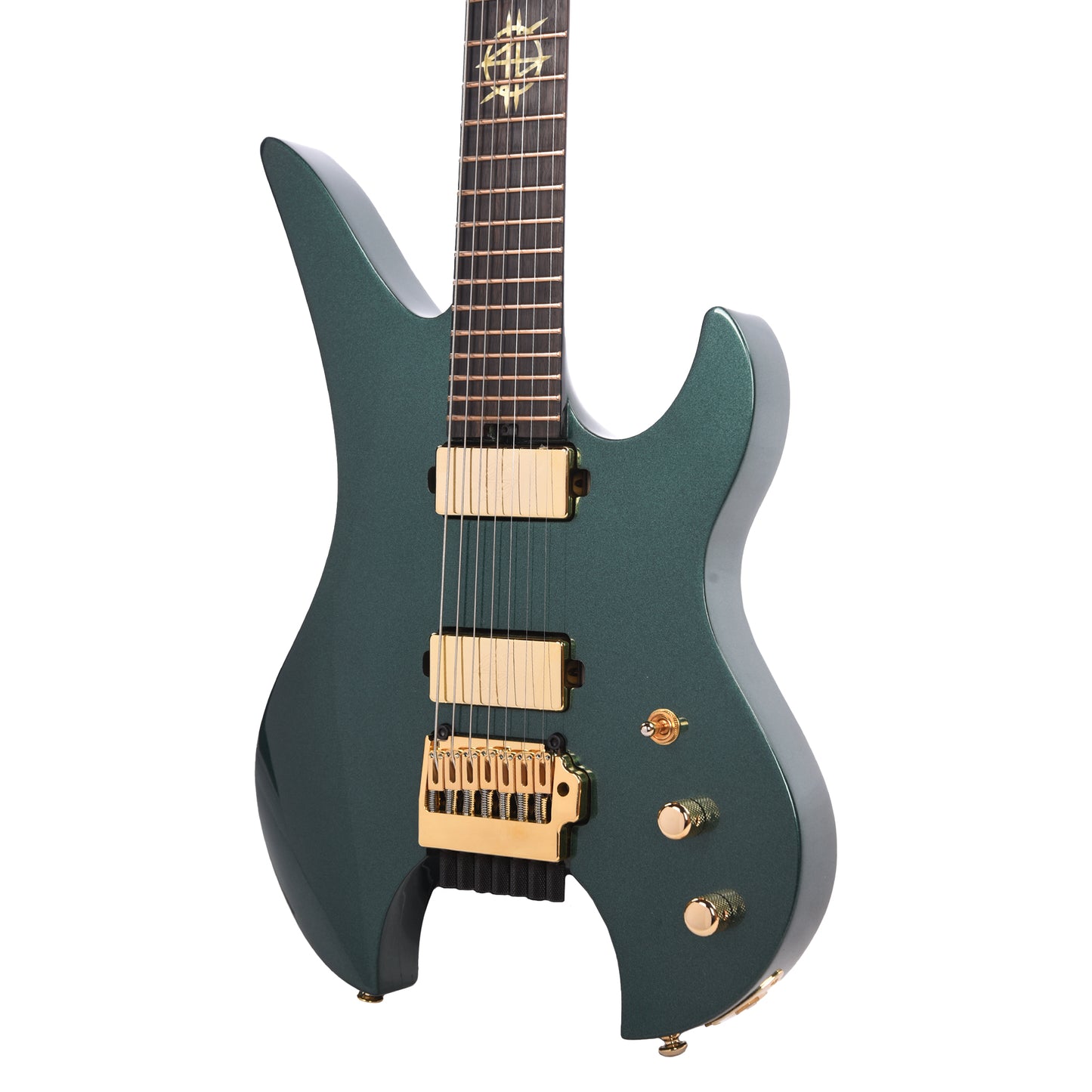 Schecter Synyster Gates Custom-7 TR Headless Electric Guitar Oak Green Metallic Electric Guitars / Solid Body