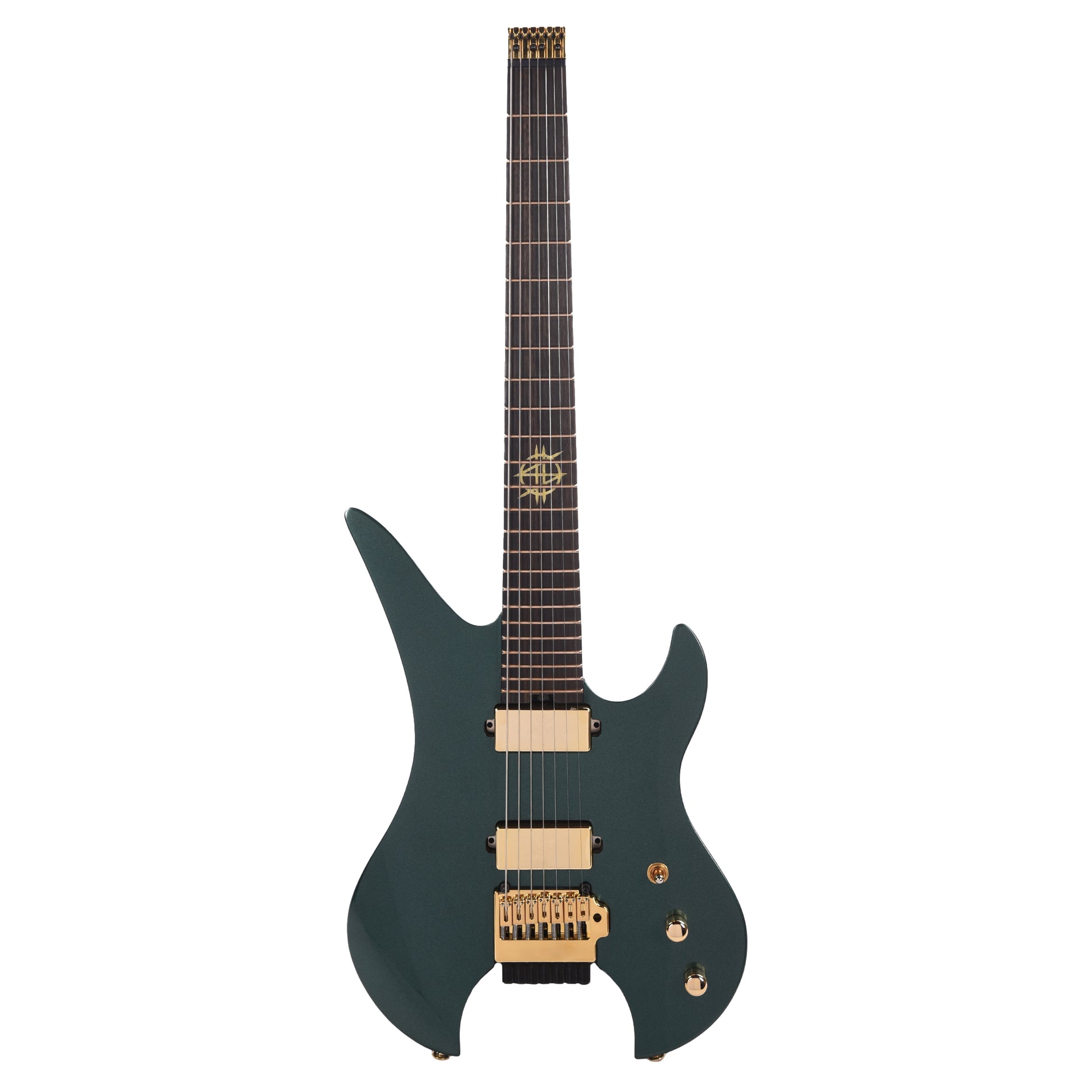 Schecter Synyster Gates Custom-7 TR Headless Electric Guitar Oak Green Metallic Electric Guitars / Solid Body