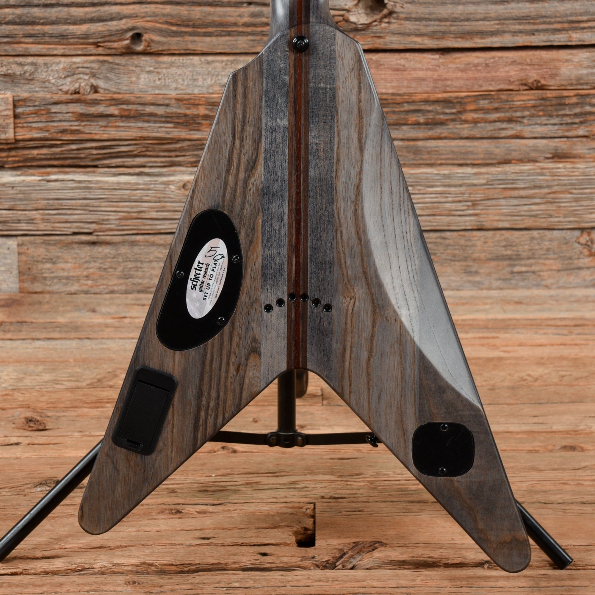 Schecter V-1 SLS Evil Twin Black 2021 Electric Guitars / Solid Body