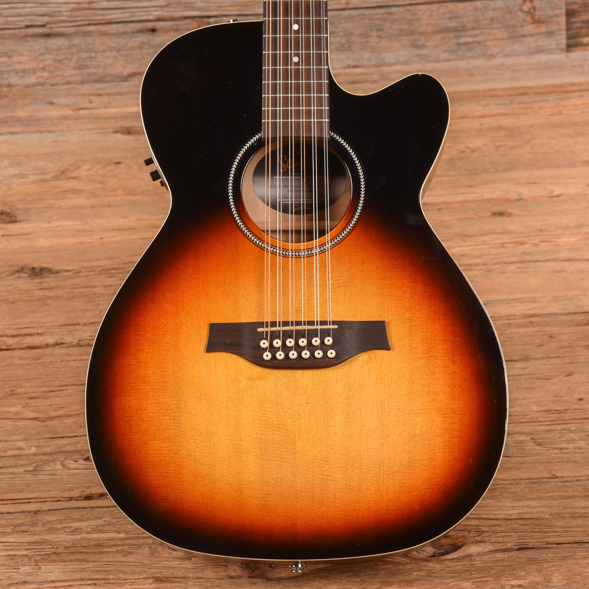 Seagull S12 CH CW GT QIT Sunburst Acoustic Guitars / 12-String