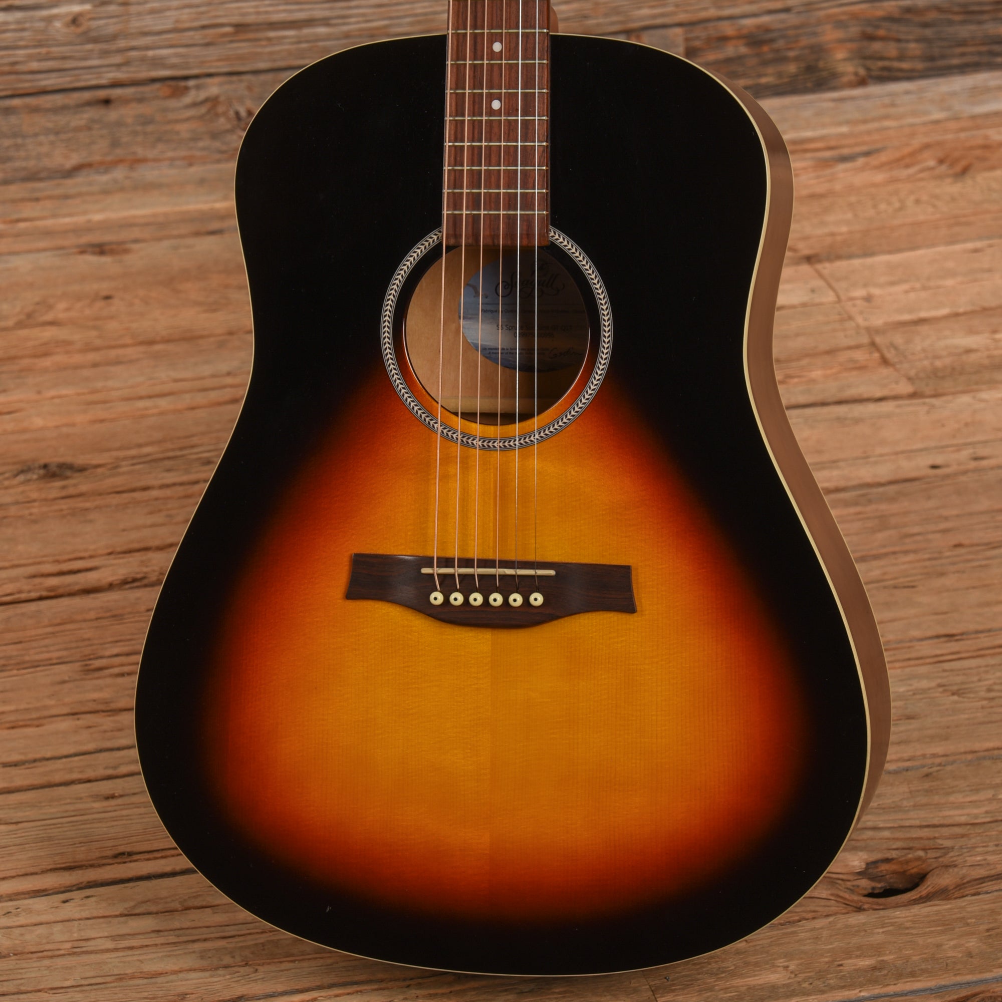 Seagull S6 Spruce GT QIT Sunburst Sunburst Acoustic Guitars / Dreadnought