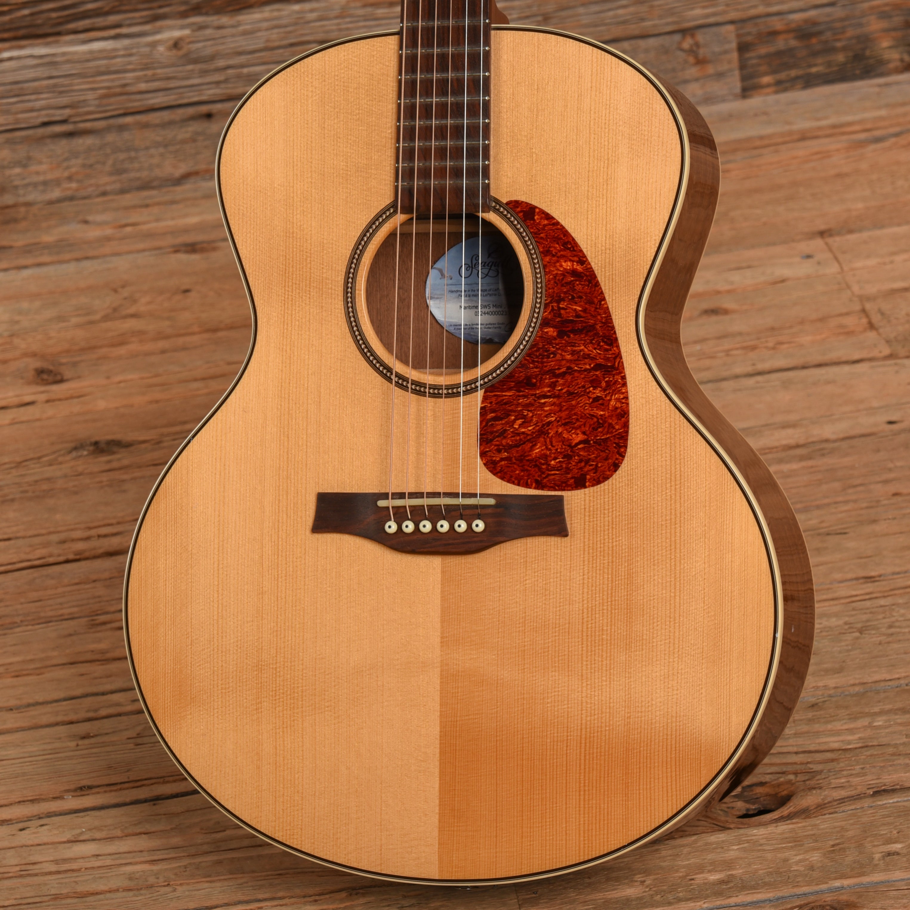 Seagull Maritime SWS Mini Jumbo QI Natural Acoustic Guitars / Mini/Travel