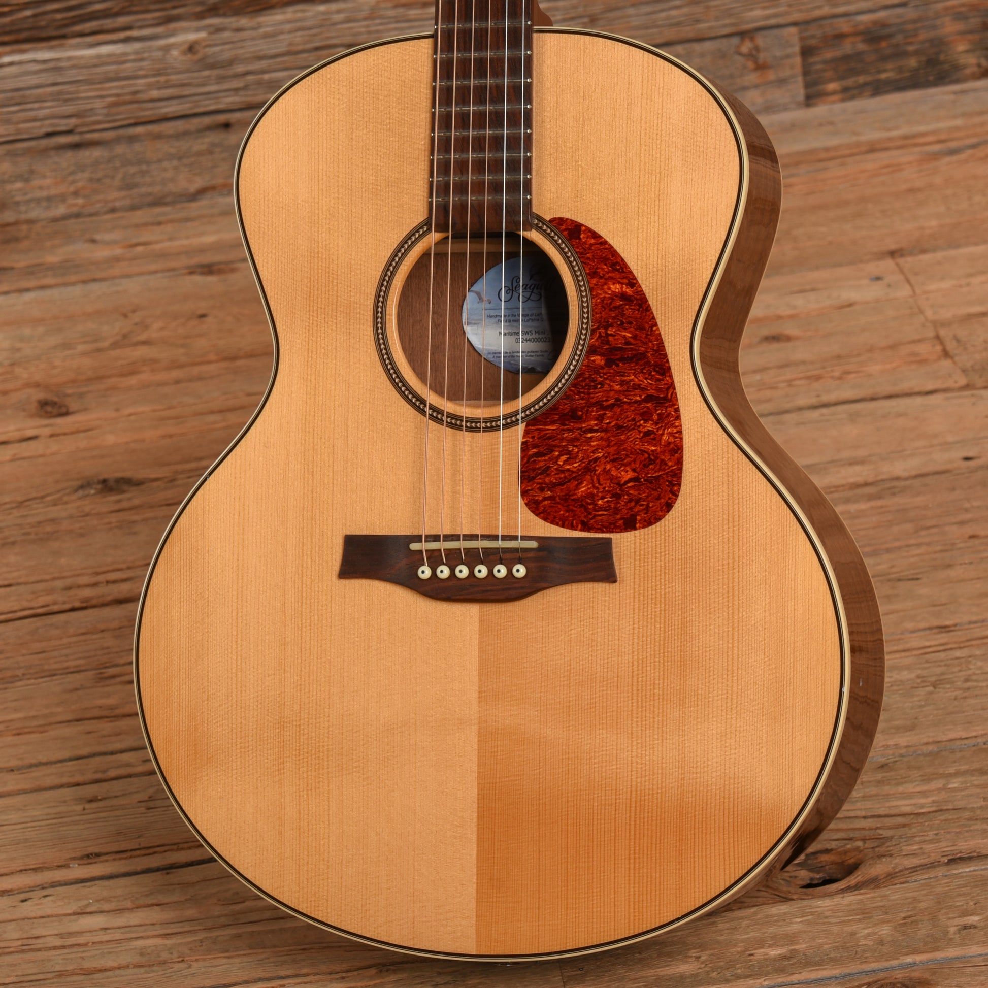 Seagull Maritime SWS Mini Jumbo QI Natural Acoustic Guitars / Mini/Travel