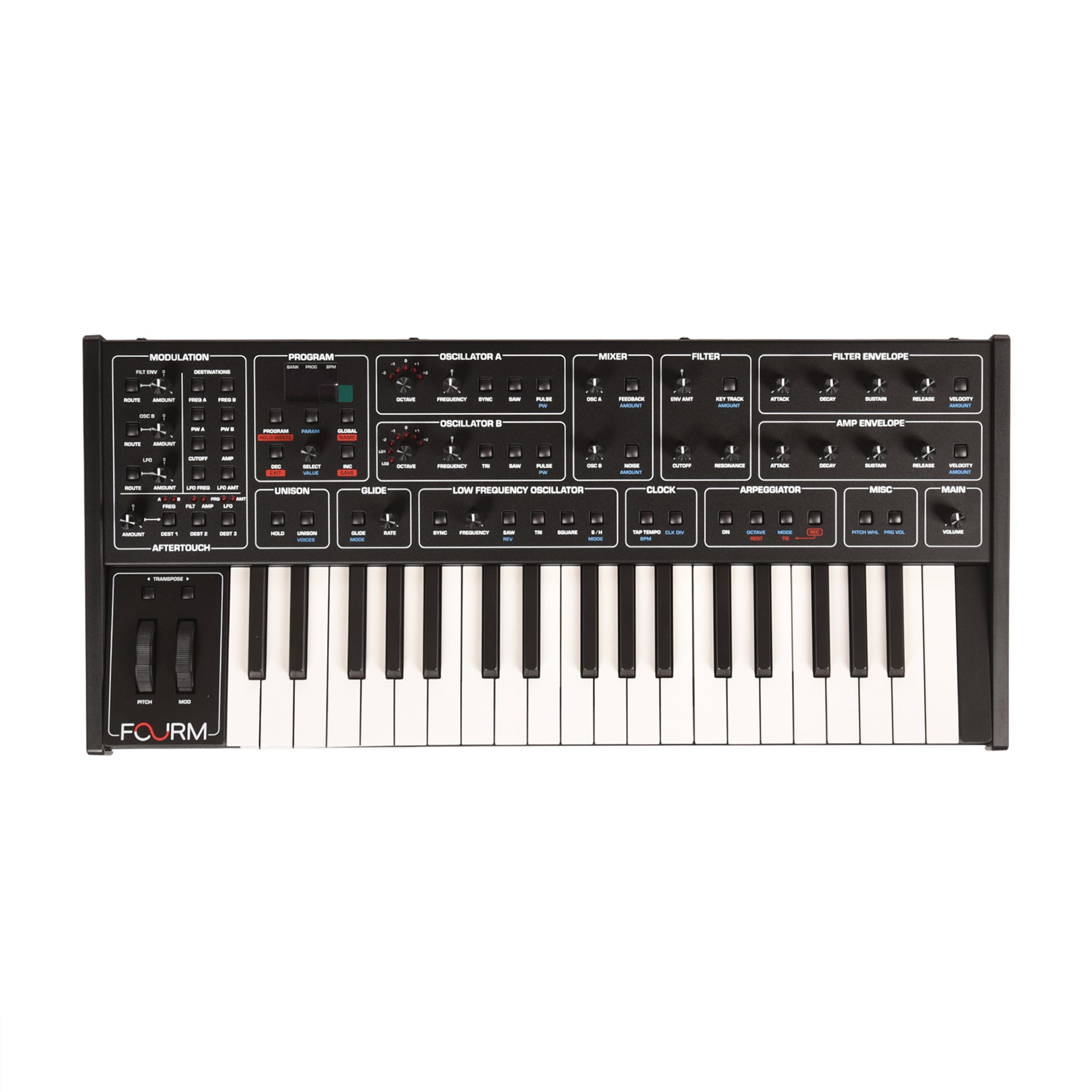 Sequential Fourm 4-Voice Polyphonic Analog Synthesizer w/ Polyphonic Aftertouch Keyboards and Synths / Synths / Analog Synths
