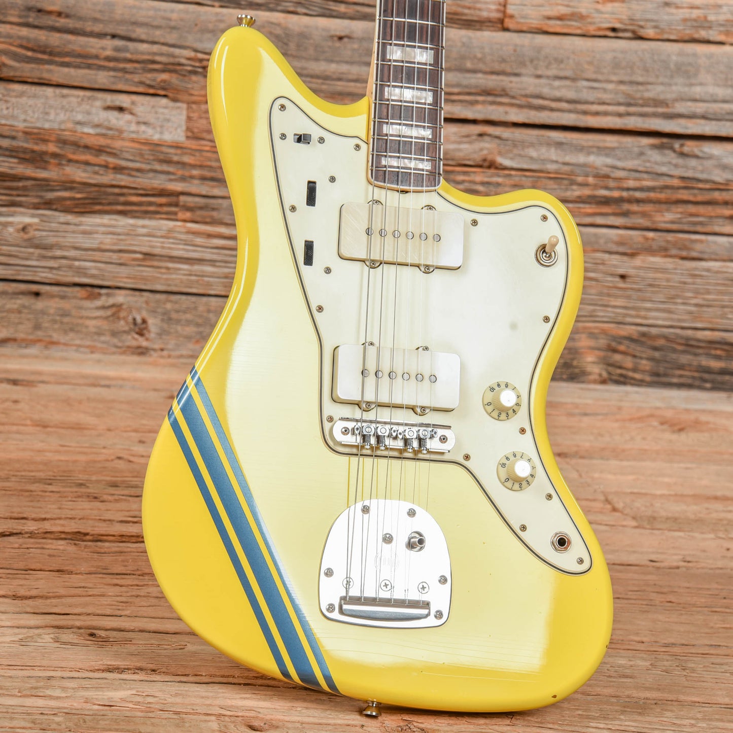 Seuf Old Hand OH-10 Graffiti Yellow Electric Guitars / Solid Body