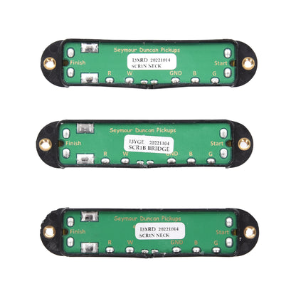 Seymour Duncan SCR-1 Cool Rails Pickup Set for Strat Black Parts / Guitar Pickups