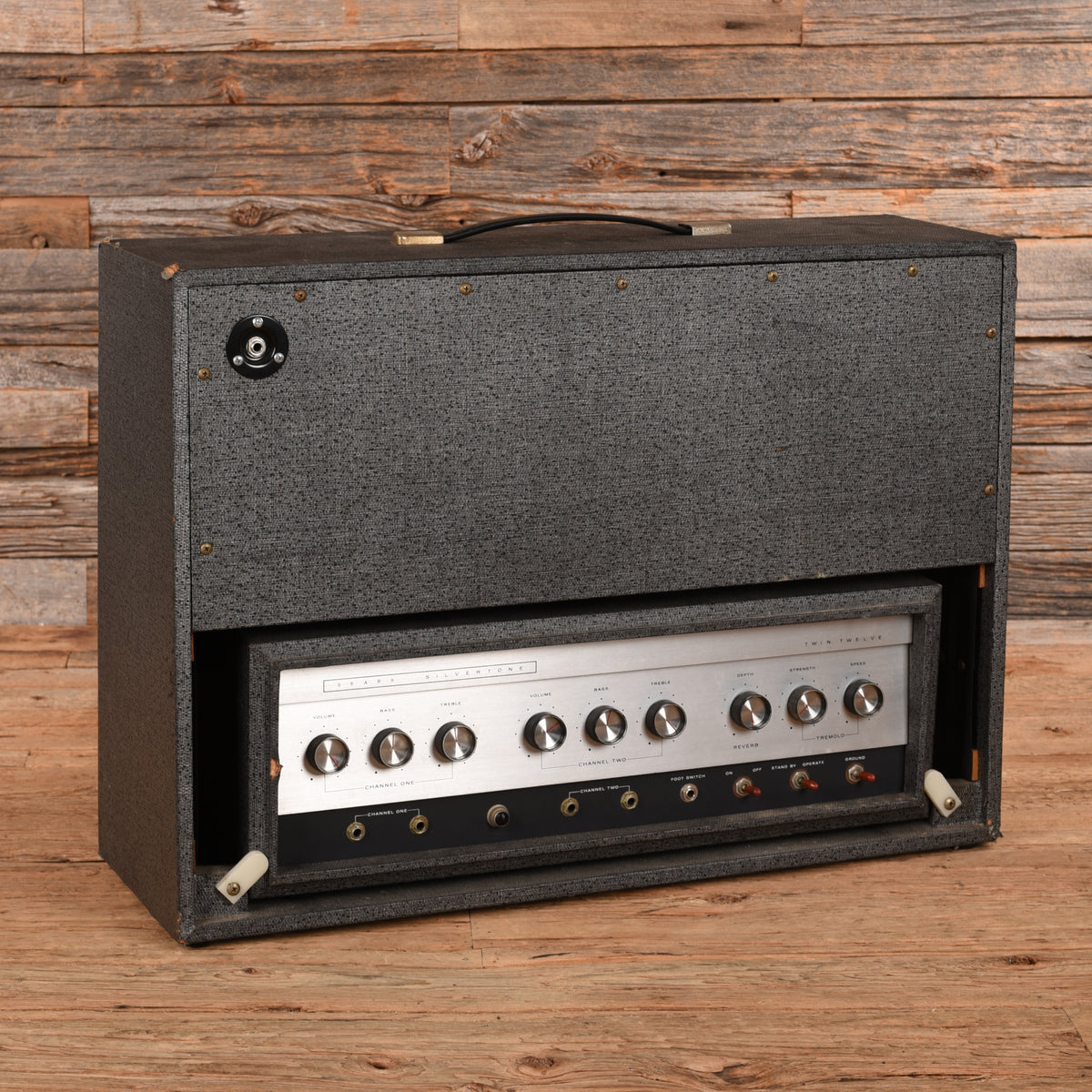 Silvertone Silvertone Model 1484 Twin Twelve 60-Watt 2x12 Piggyback Guitar Amp  1960s Amplifiers