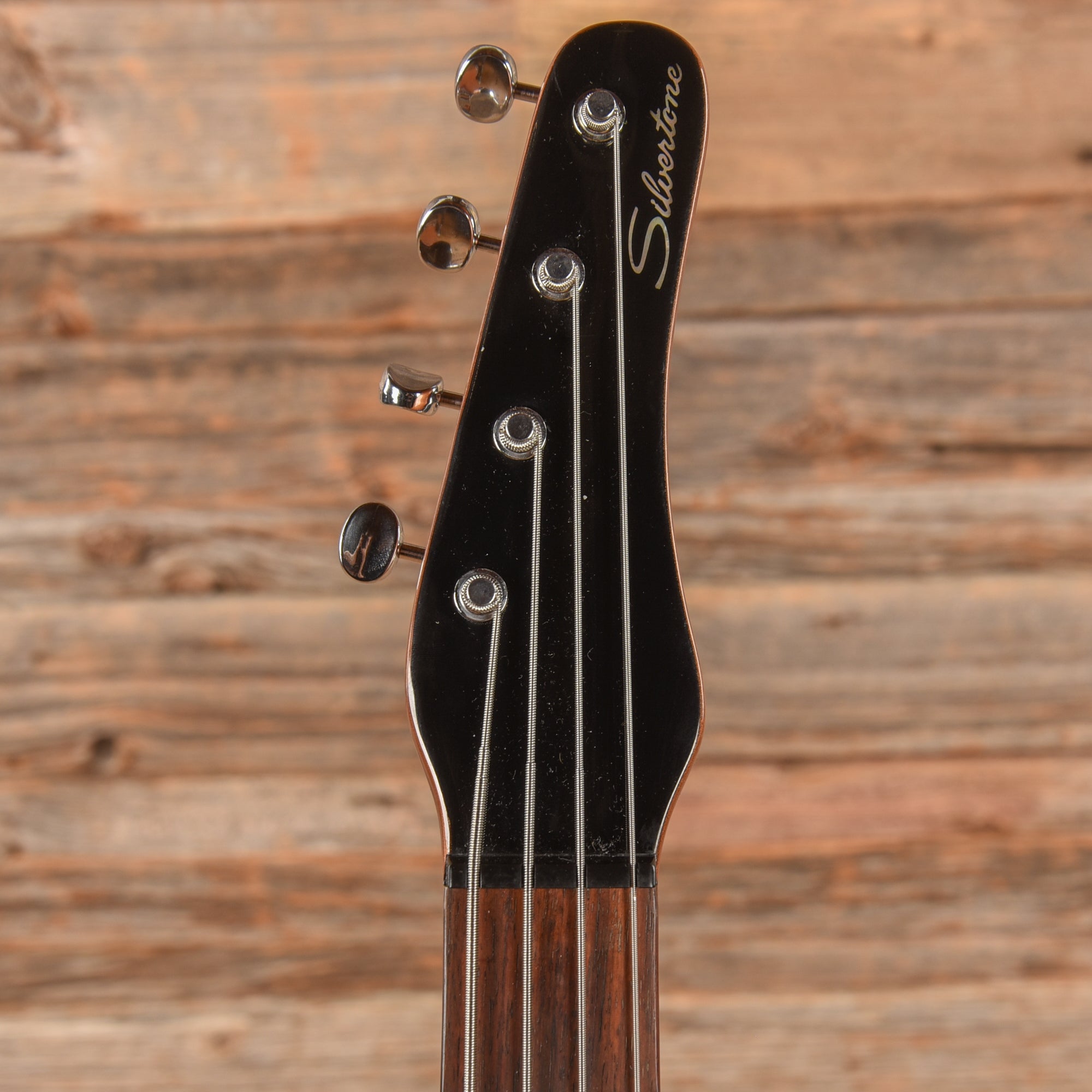 Silvertone 1444 Short Scale Bass Copper Metallic Bass Guitars / 4-String