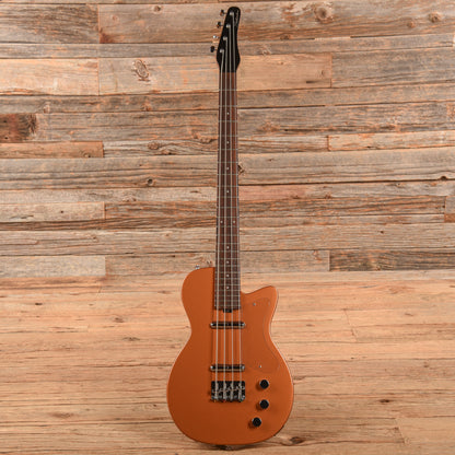 Silvertone 1444 Short Scale Bass Copper Metallic Bass Guitars / 4-String