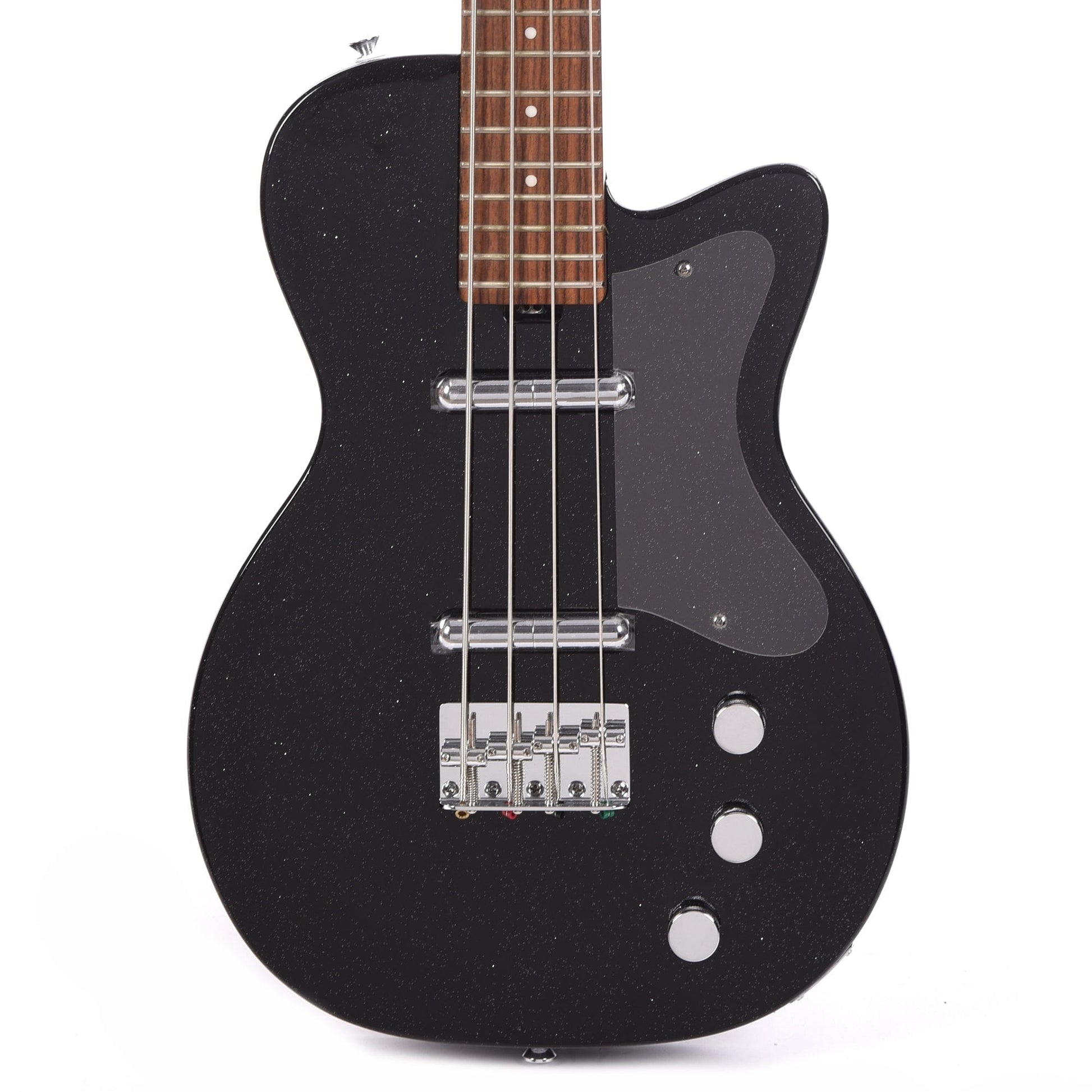 Silvertone 1444 Short Scale Bass Black Silver Flake Bass Guitars / Short Scale