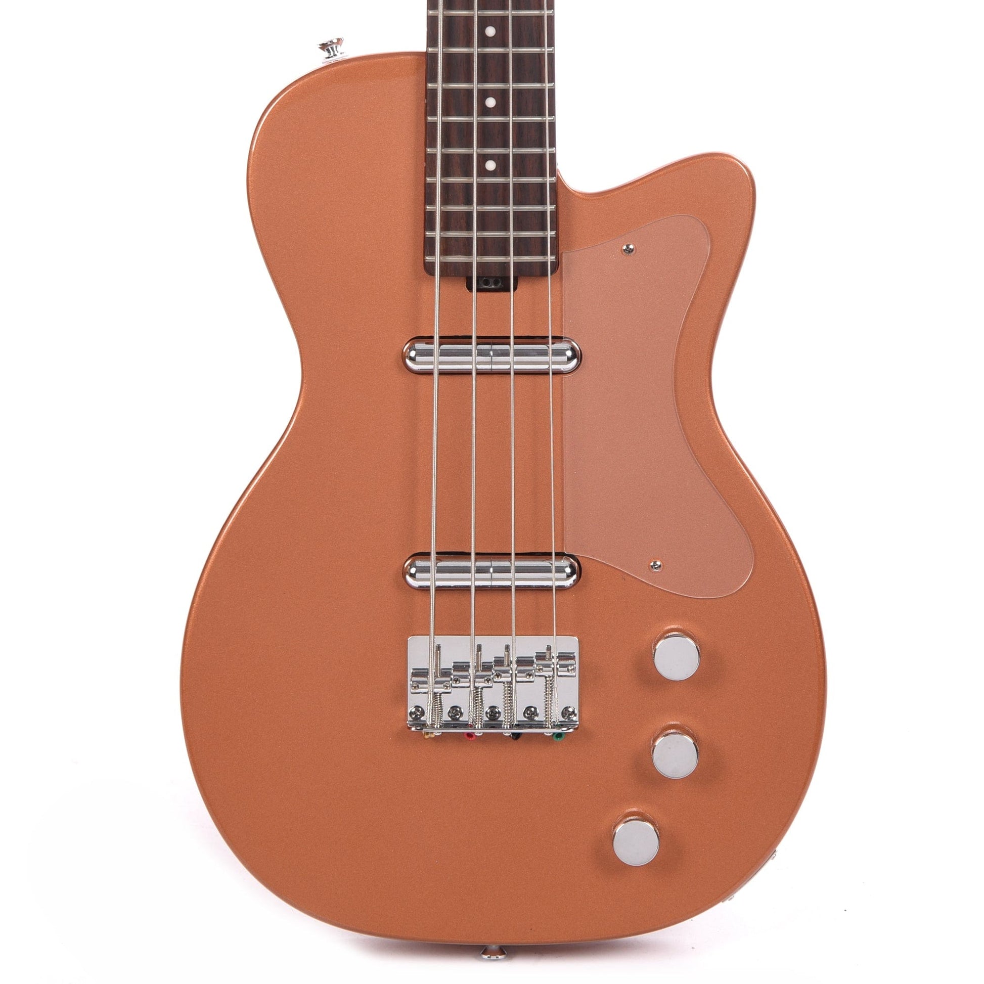 Silvertone 1444 Short Scale Bass Copper Metallic Bass Guitars / Short Scale