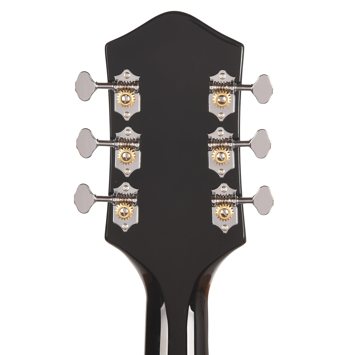 Silvertone 1446 TBK Single Cut Semi-Hollow Electric Guitar w/ Trapeze Tailpiece Gloss Black Electric Guitars / Semi-Hollow